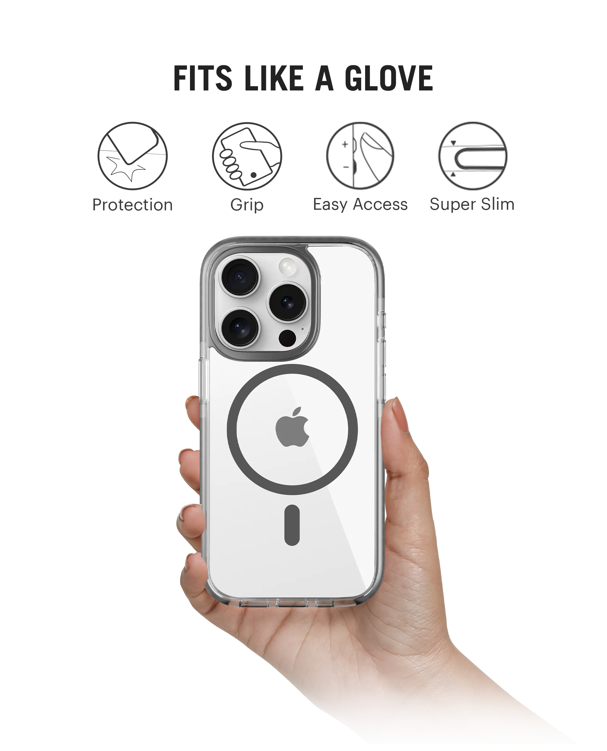 DailyObjects Stride 3.0 Clear MagSafe Phone Case Cover For iPhone 15 Pro Max - Image 6
