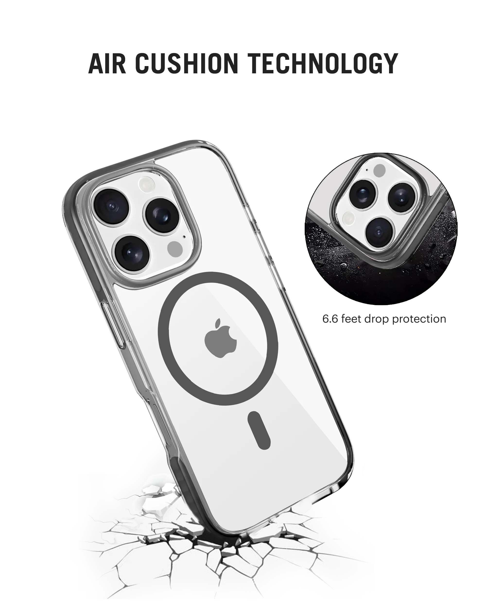 DailyObjects Stride 3.0 Clear MagSafe Phone Case Cover For iPhone 16 Pro Max - Image 5