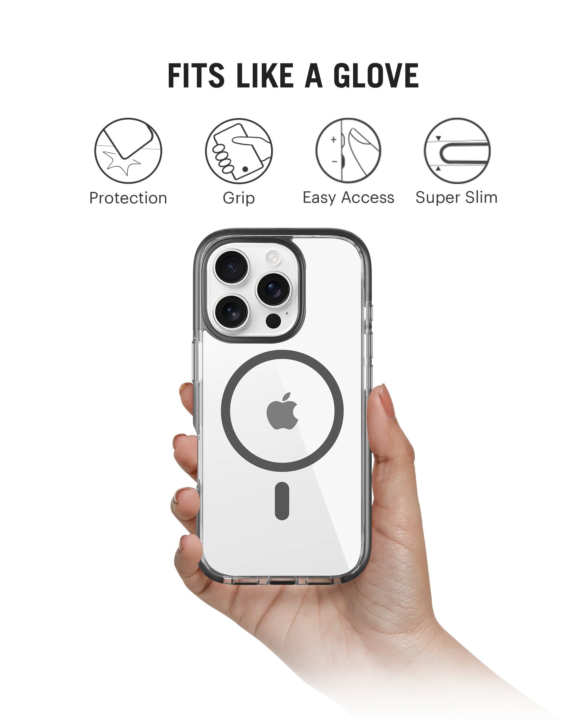 DailyObjects Stride 3.0 Clear MagSafe Phone Case Cover For iPhone 16 Pro Max - Image 6