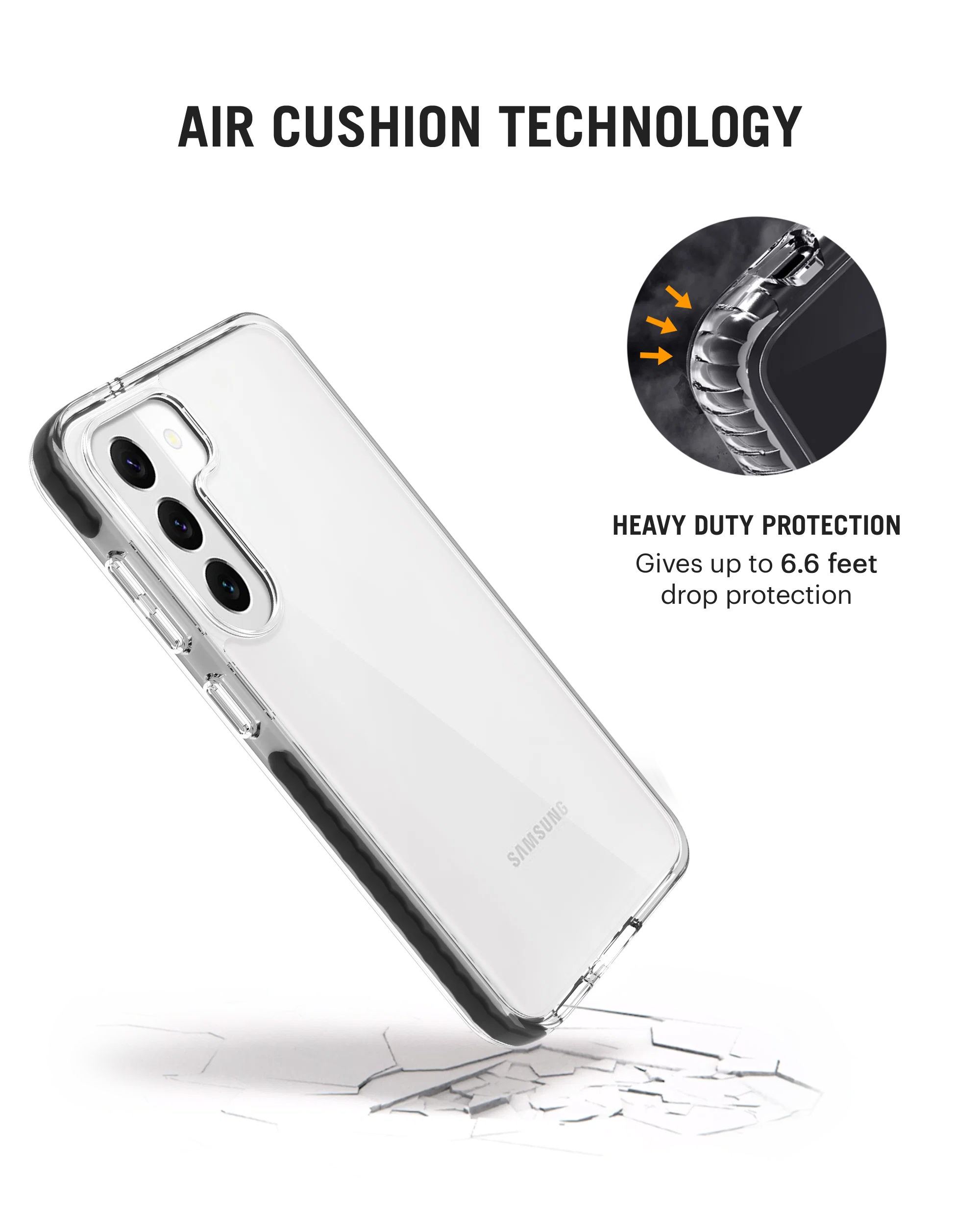 DailyObjects Stride Clear Case Cover For Samsung Galaxy S23 Plus - Image 2