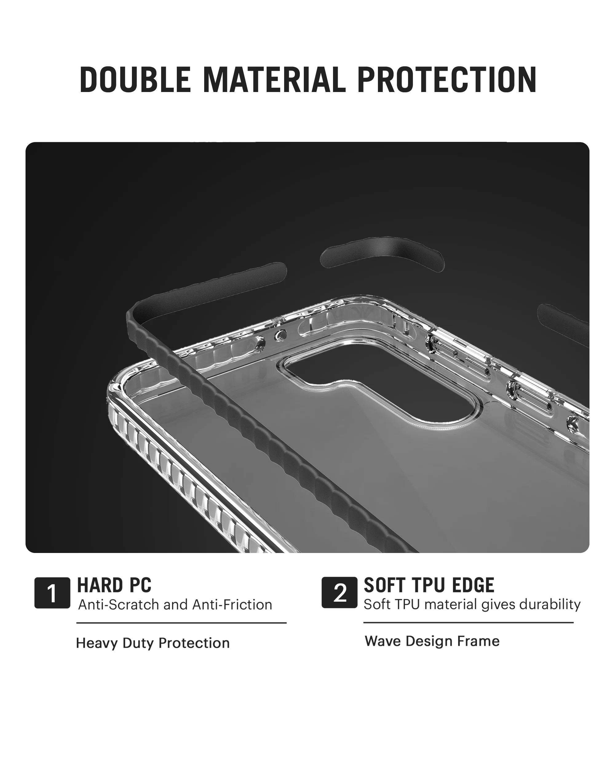 DailyObjects Stride Clear Case Cover For Samsung Galaxy S23 Plus - Image 4