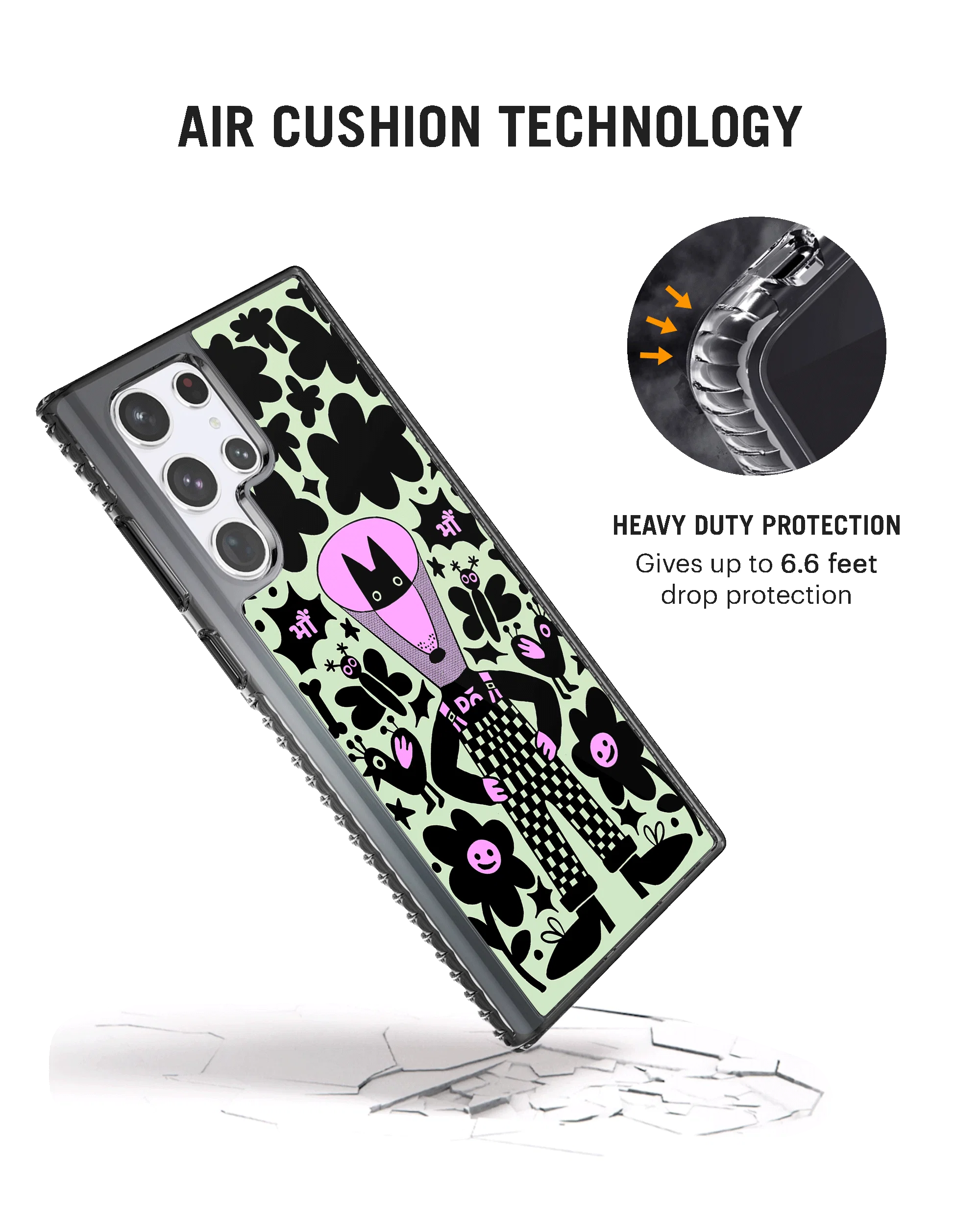 DailyObjects Super Dog Stride 2.0 Case Cover For Samsung Galaxy S23 Ultra - Image 2