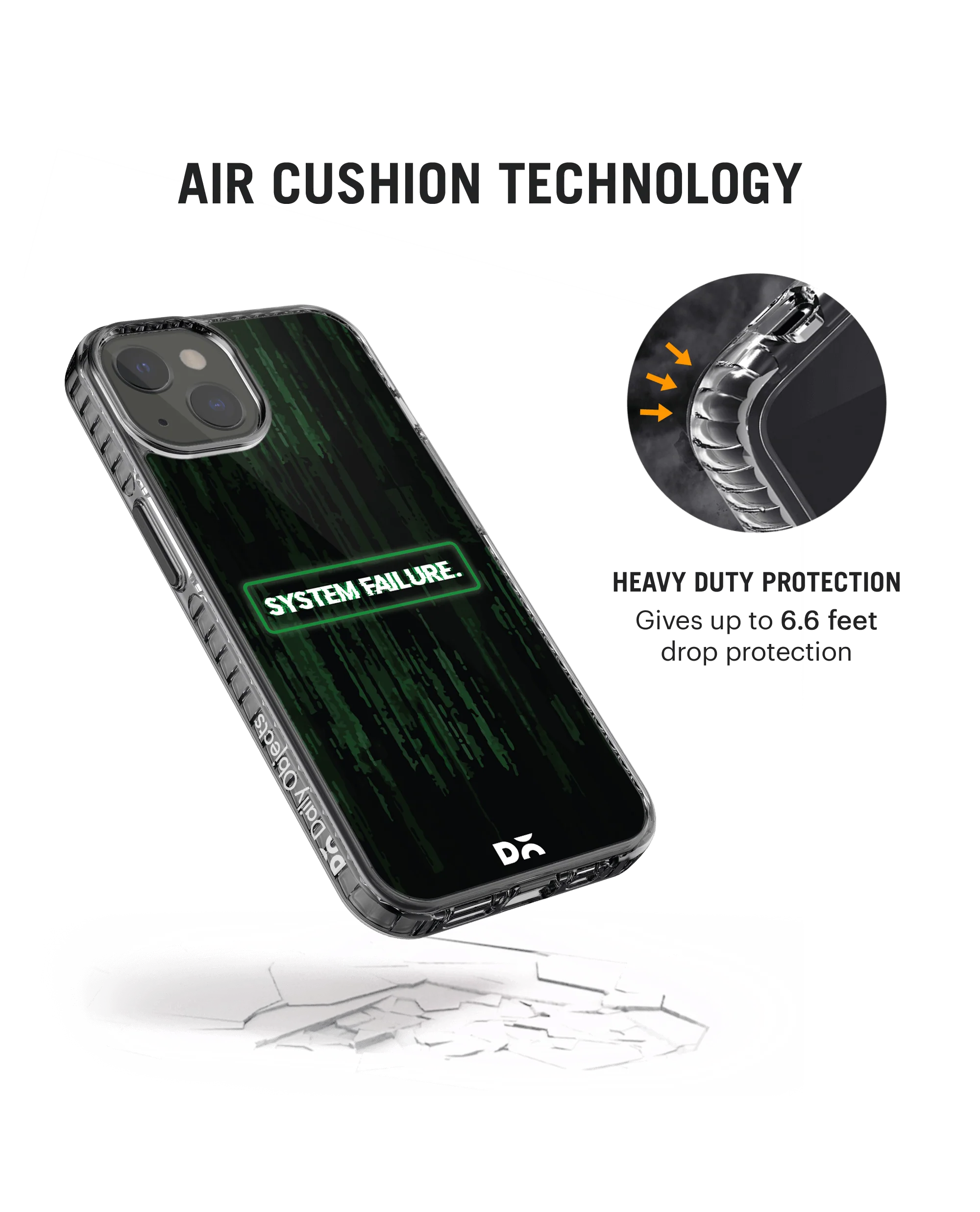 DailyObjects System Failure Stride 2.0 Case Cover For iPhone 13 Mini - Image 2