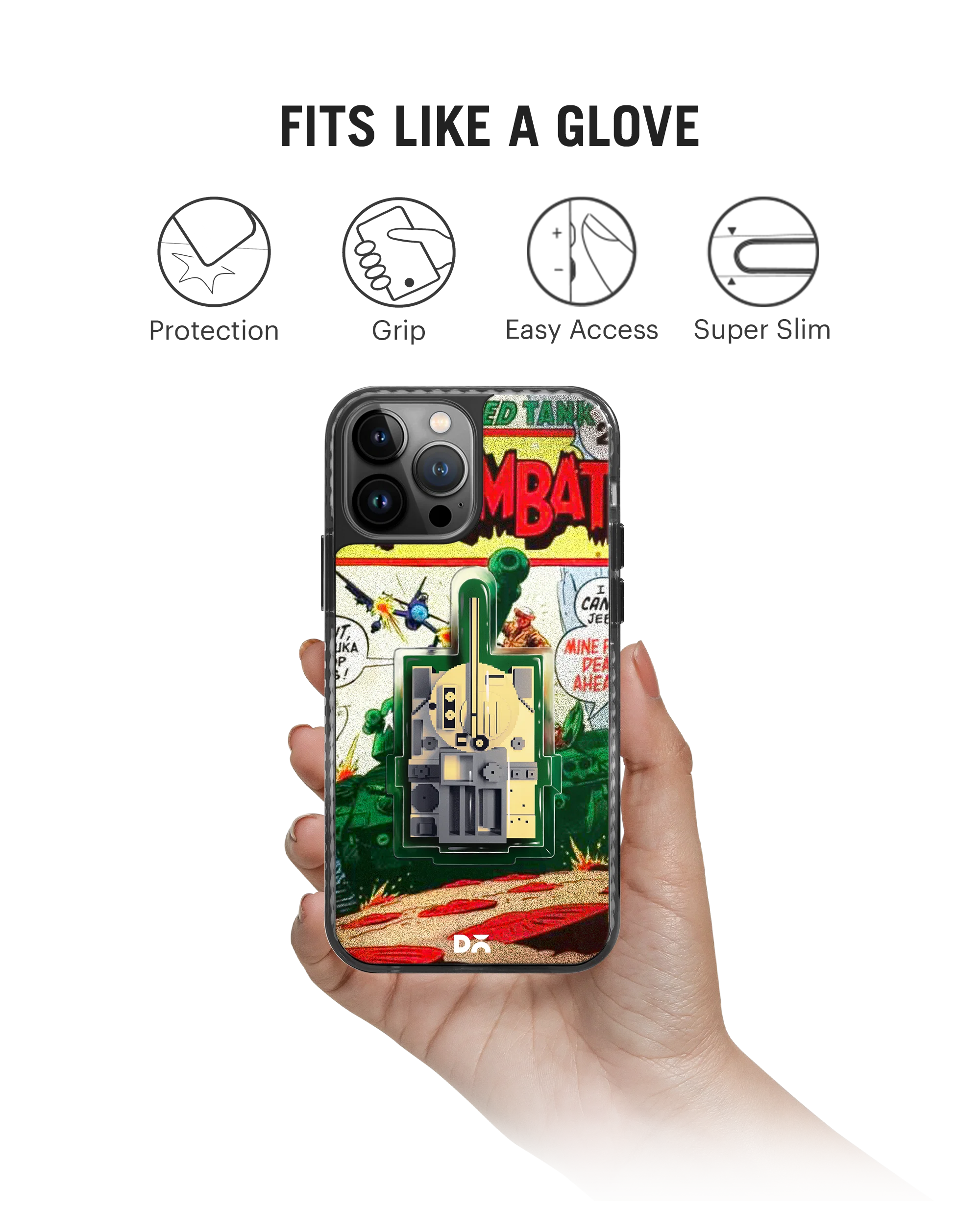 DailyObjects Tank Combat Stride 2.0 Case Cover For iPhone 13 Pro Max - Image 2
