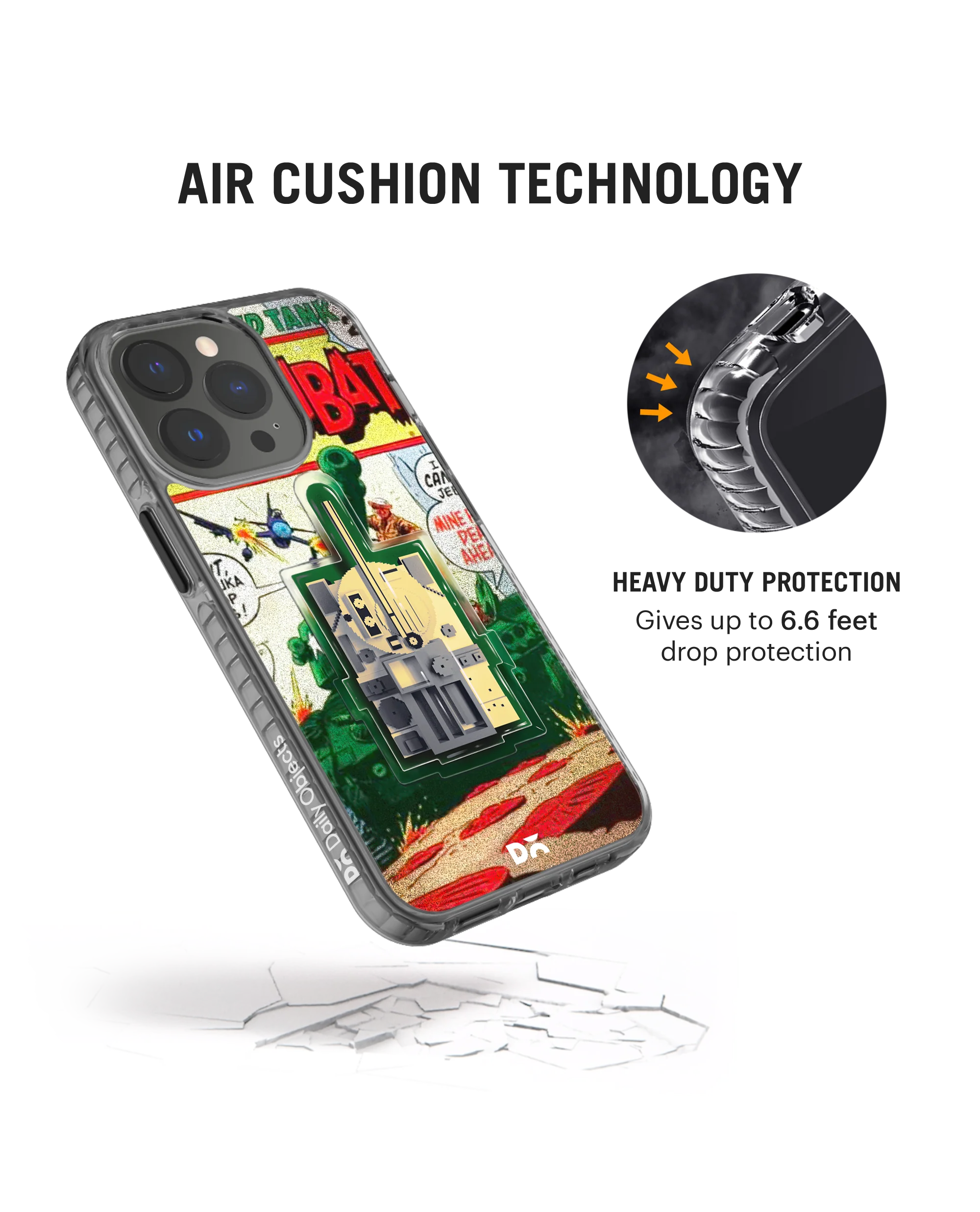 DailyObjects Tank Combat Stride 2.0 Phone Case Cover For iPhone 15 Pro - Image 5
