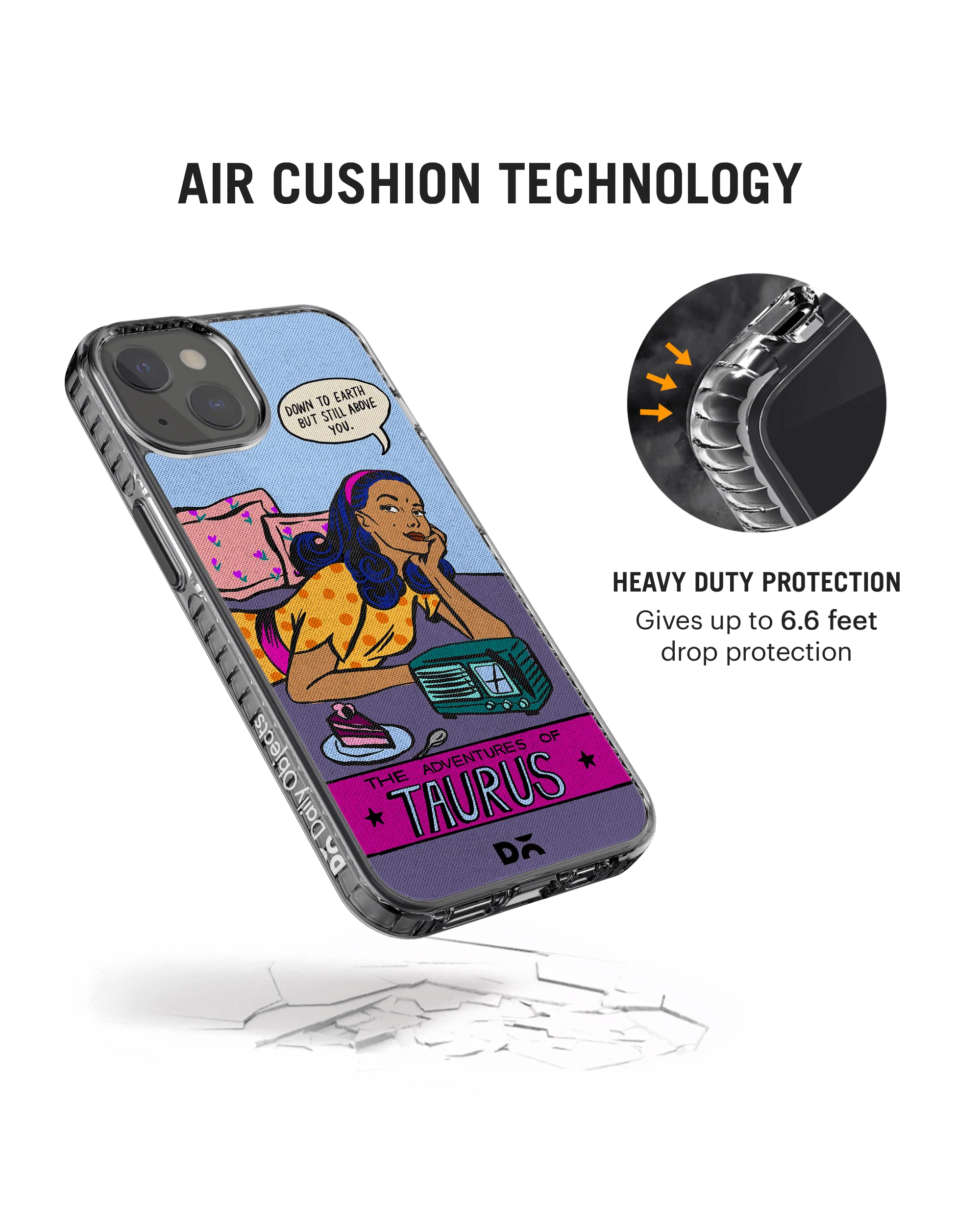 DailyObjects Taurus Stride 2.0 Case Cover For iPhone 13 - Image 2