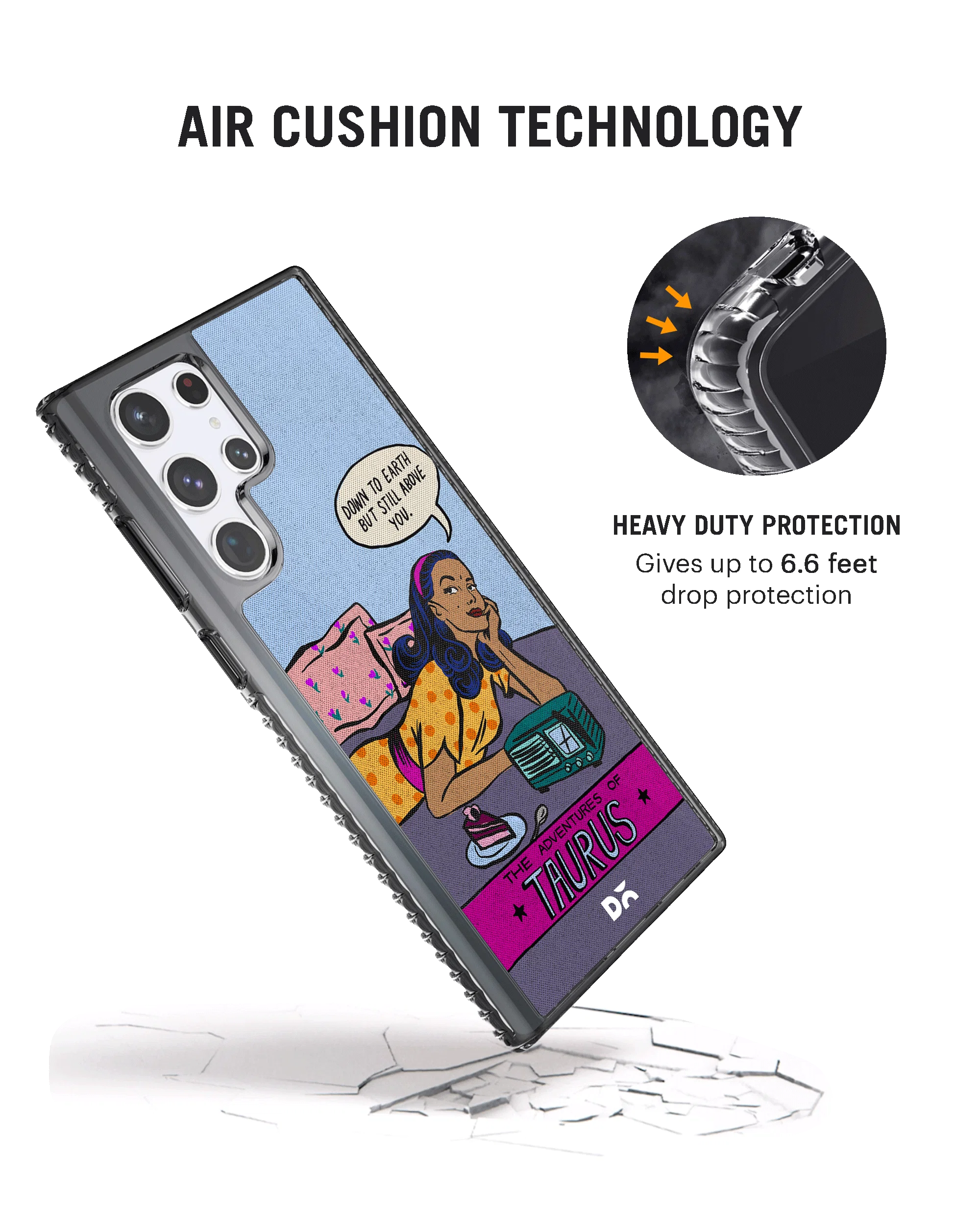 DailyObjects Taurus Stride 2.0 Case Cover For Samsung Galaxy S23 Ultra - Image 2