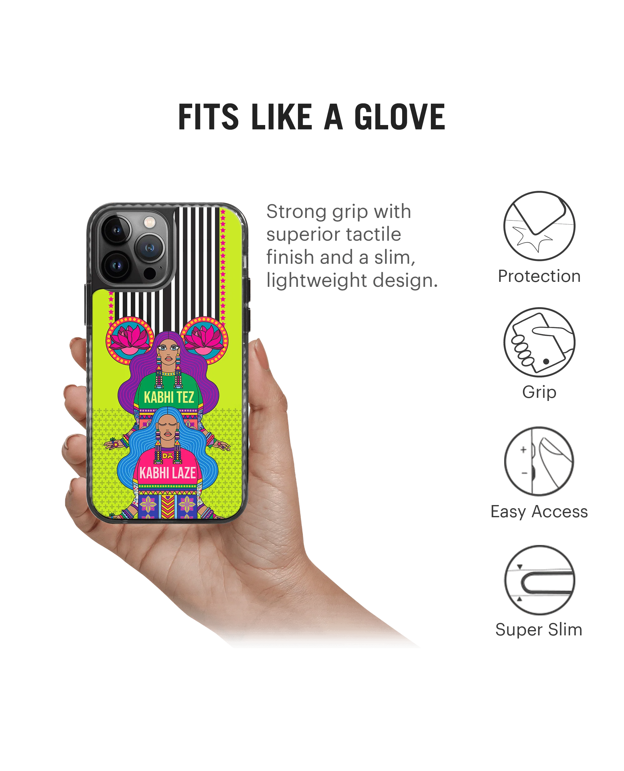 DailyObjects Tezy Lazy Stride 2.0 Phone Case Cover For iPhone 14 Pro - Image 2