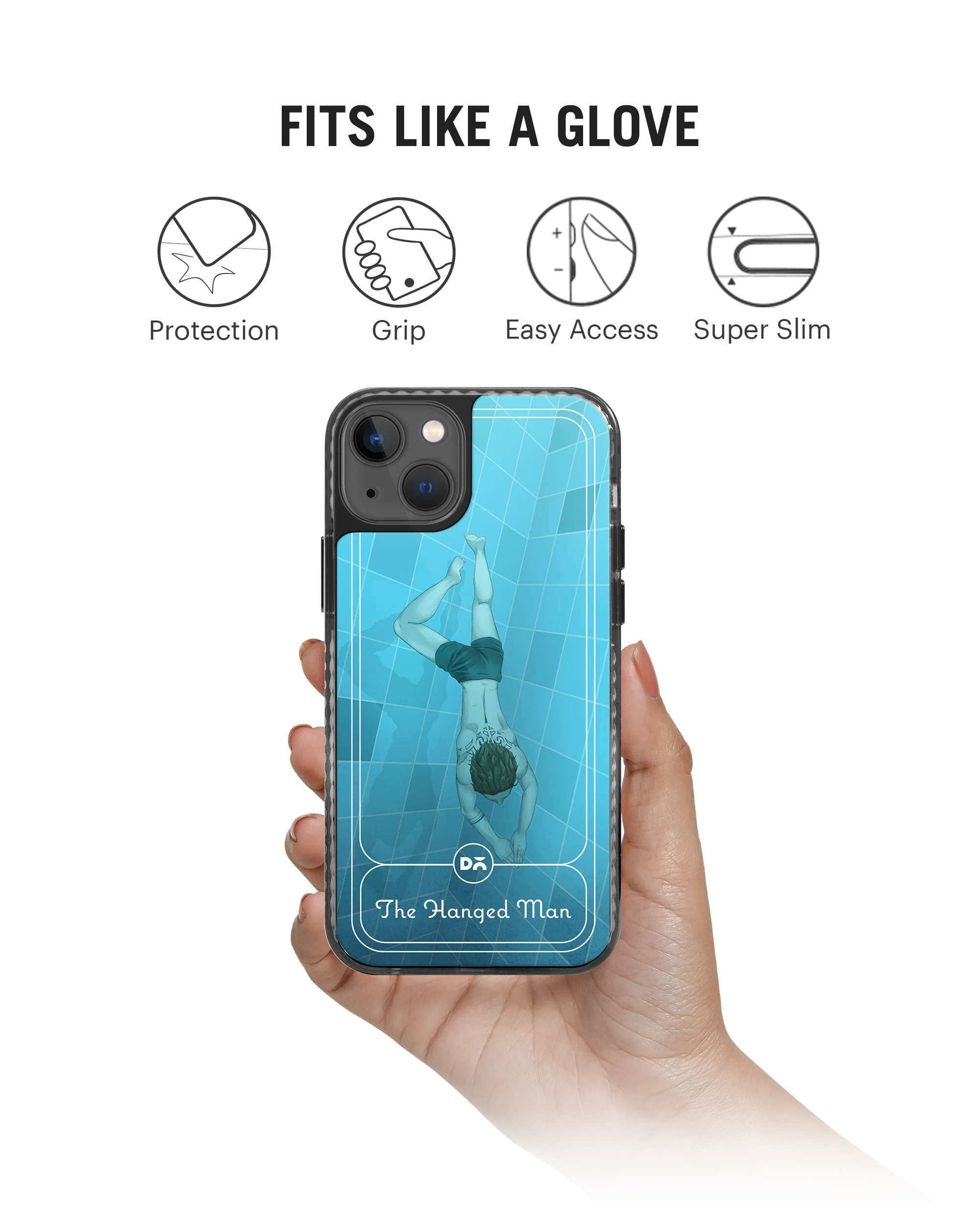 DailyObjects The Hanged Man Stride 2.0 Phone Case Cover For iPhone 15 - Image 2