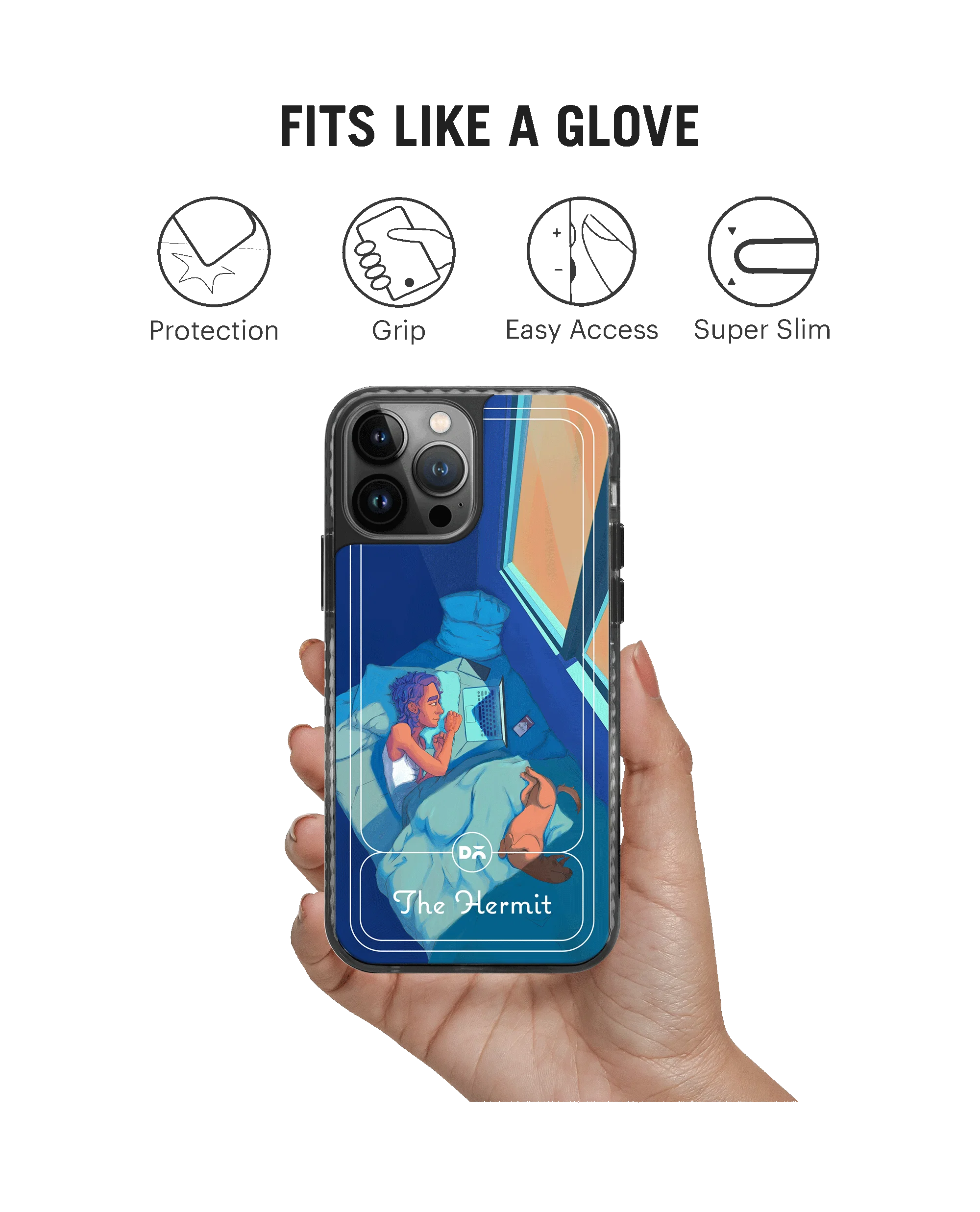 DailyObjects The Hermit Stride 2.0 Phone Case Cover For iPhone 14 Pro Max - Image 2