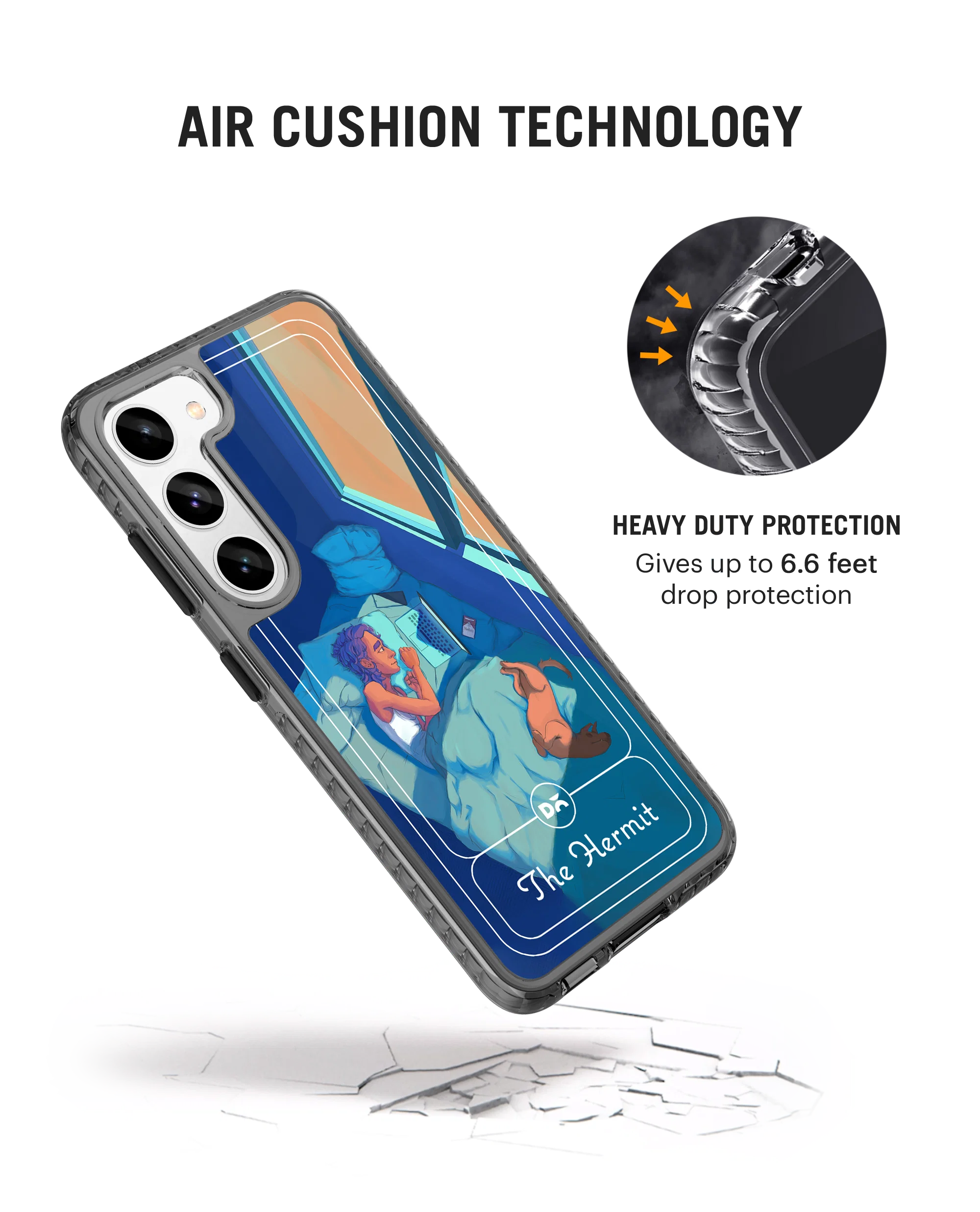 DailyObjects The Hermit Stride 2.0 Case Cover For Samsung Galaxy S23 Plus - Image 2