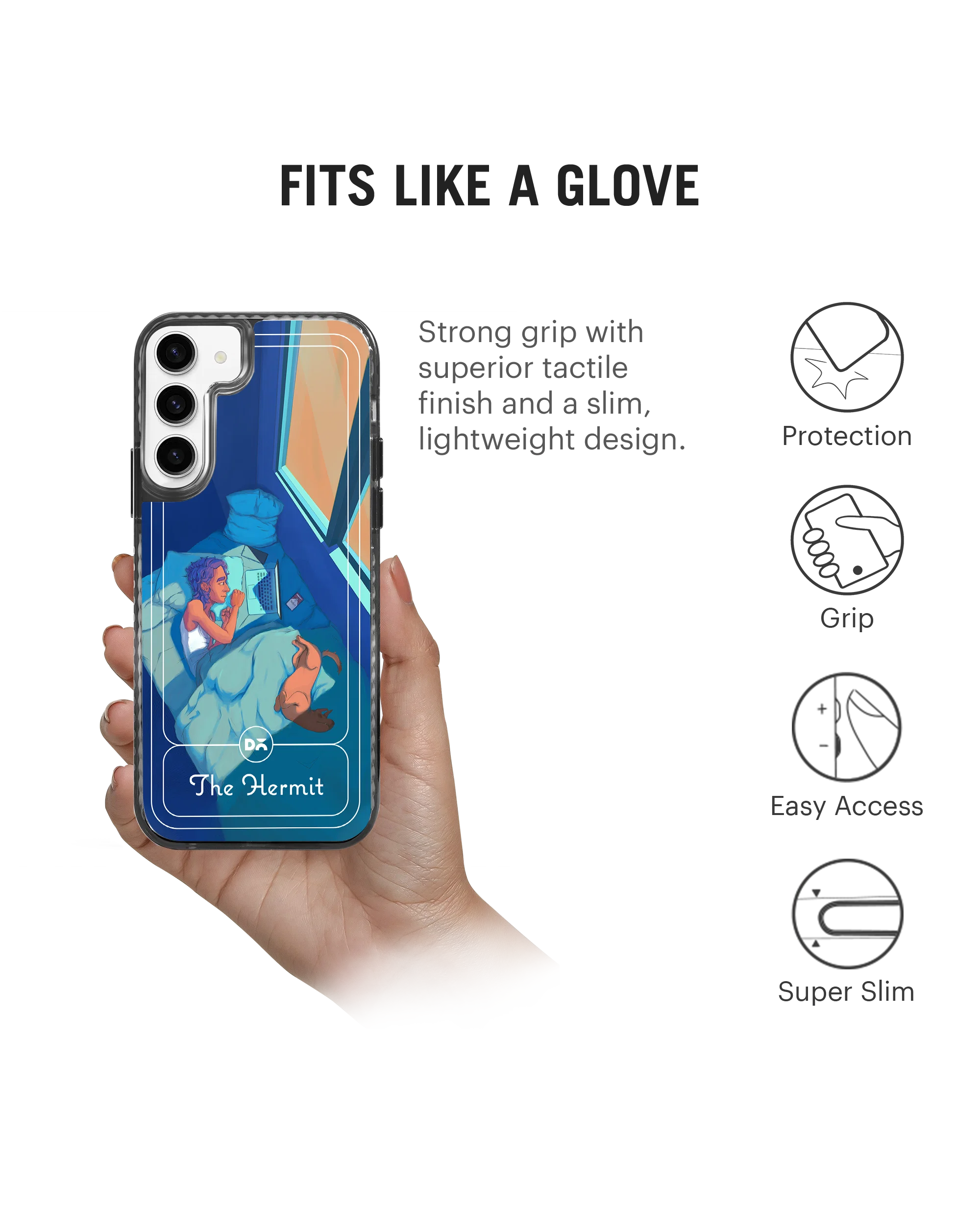 DailyObjects The Hermit Stride 2.0 Case Cover For Samsung Galaxy S23 Plus - Image 5