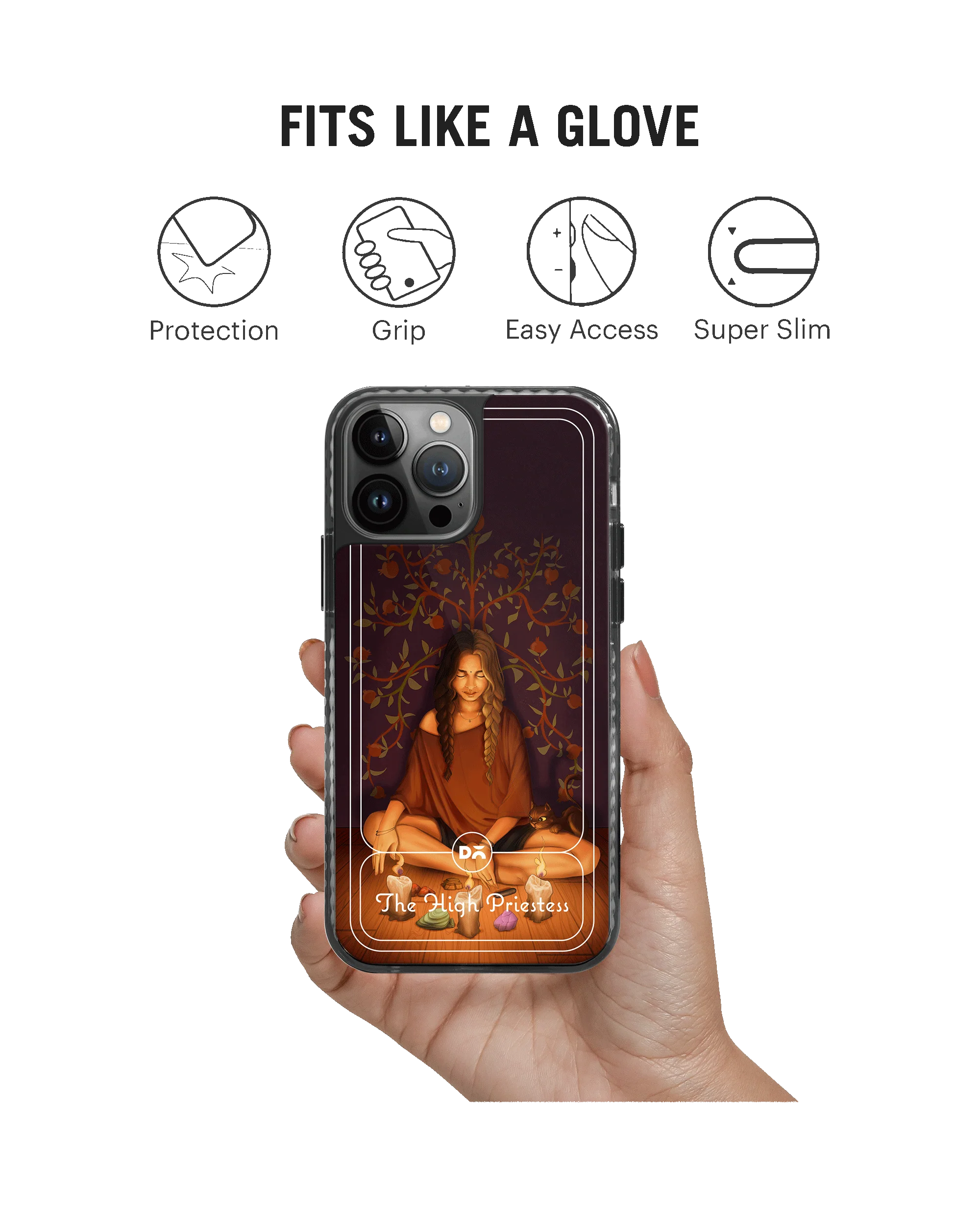 DailyObjects The High Priestess Stride 2.0 Case Cover For iPhone 13 Pro - Image 2