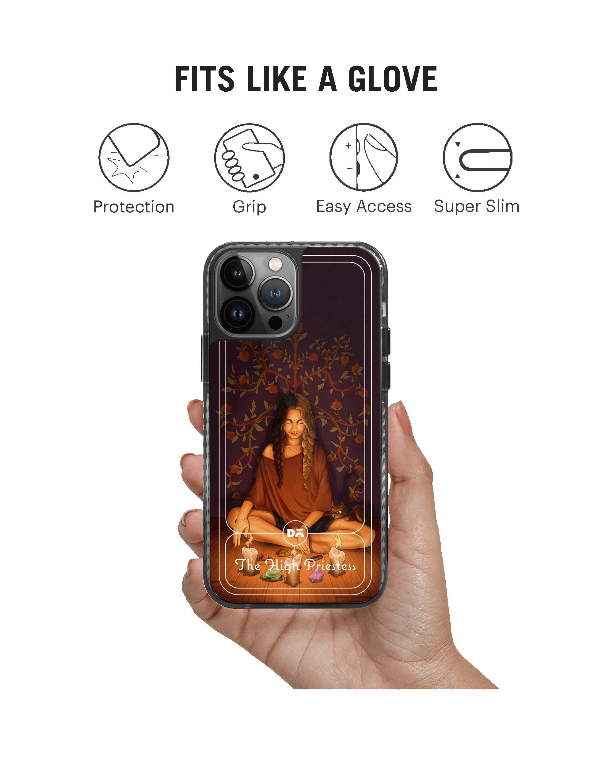 DailyObjects The High Priestess Stride 2.0 Phone Case Cover For iPhone 14 Pro - Image 2