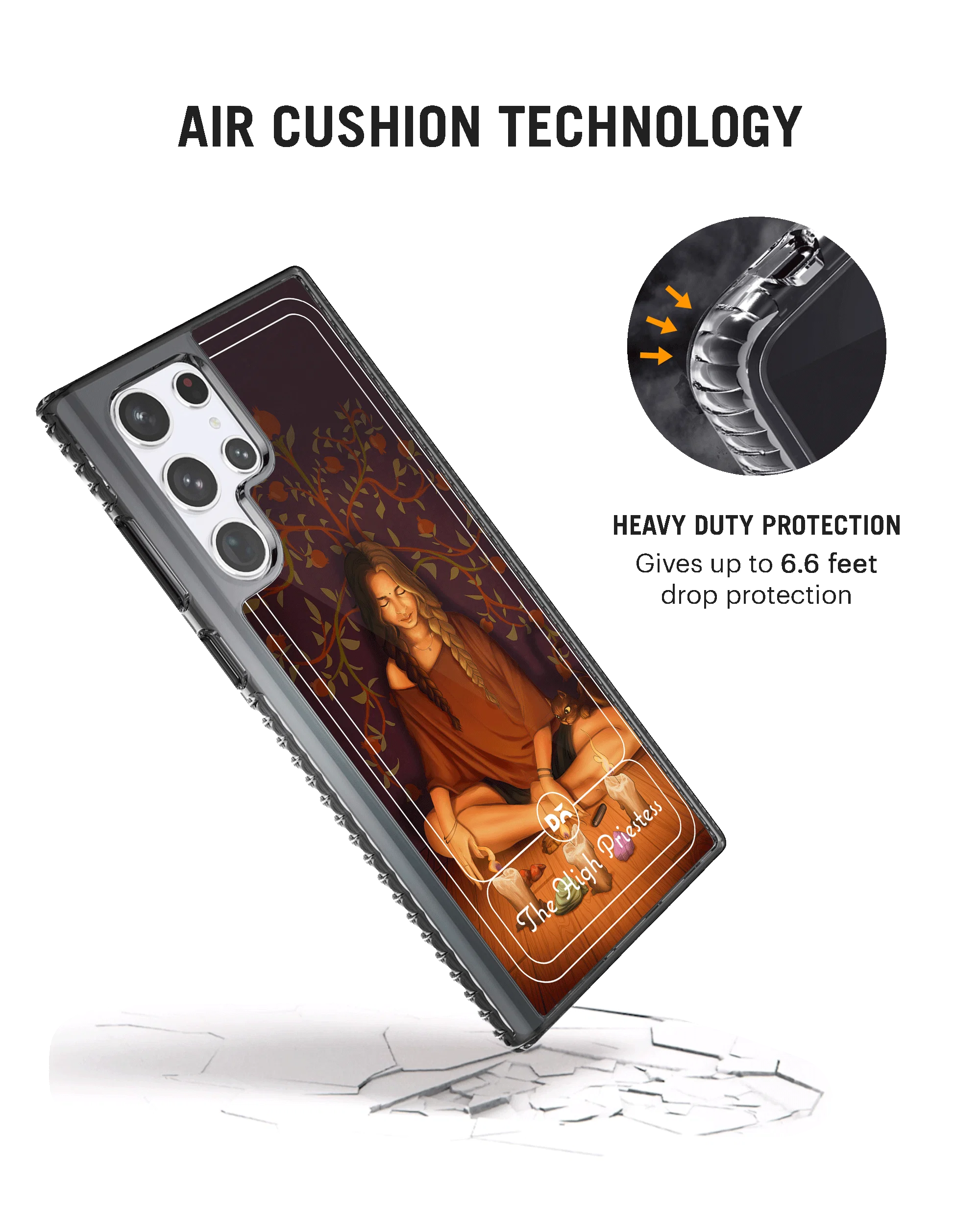 DailyObjects The High Priestess Stride 2.0 Case Cover For Samsung Galaxy S23 Ultra - Image 2