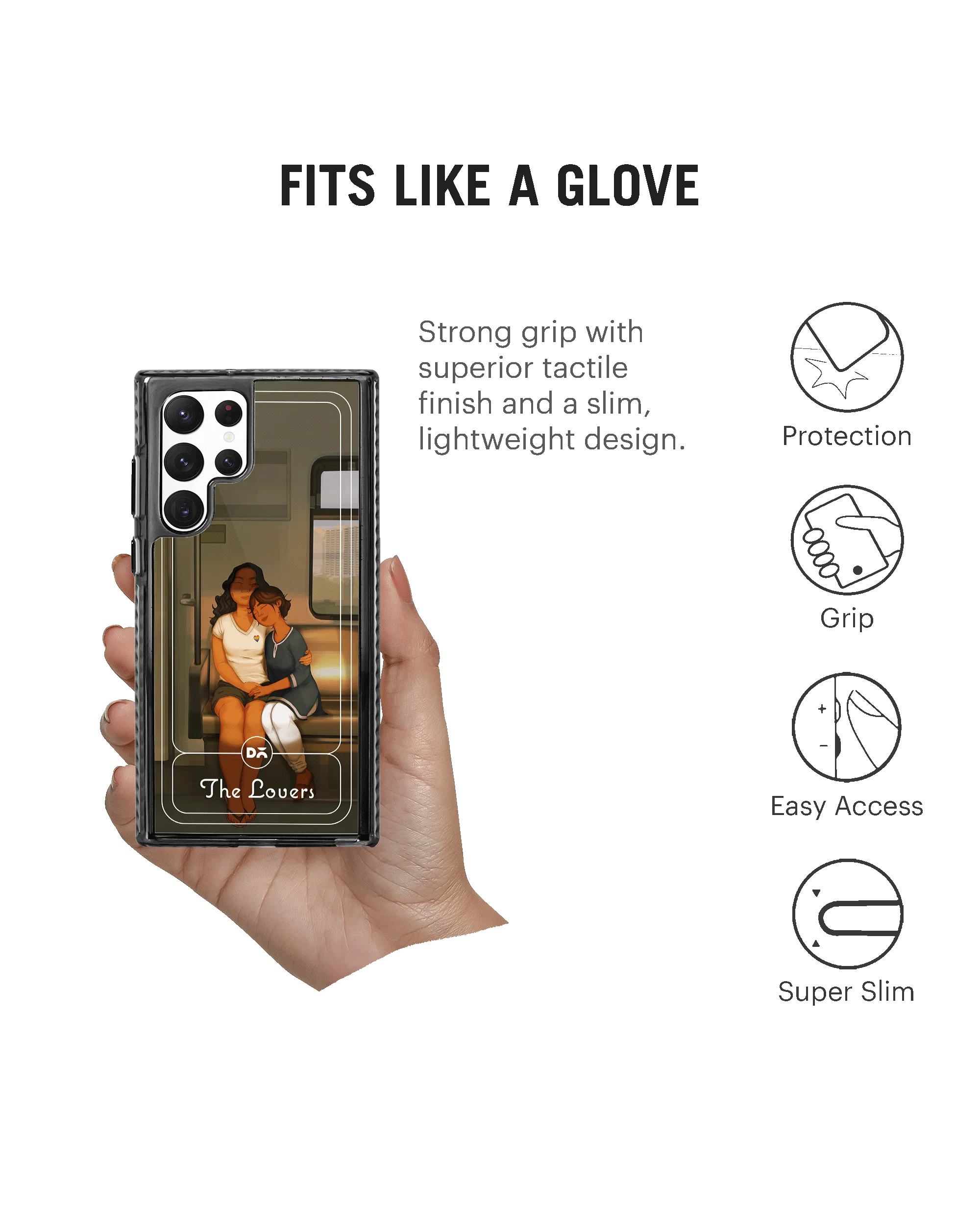 DailyObjects The Lovers Stride 2.0 Case Cover For Samsung Galaxy S23 Ultra - Image 5