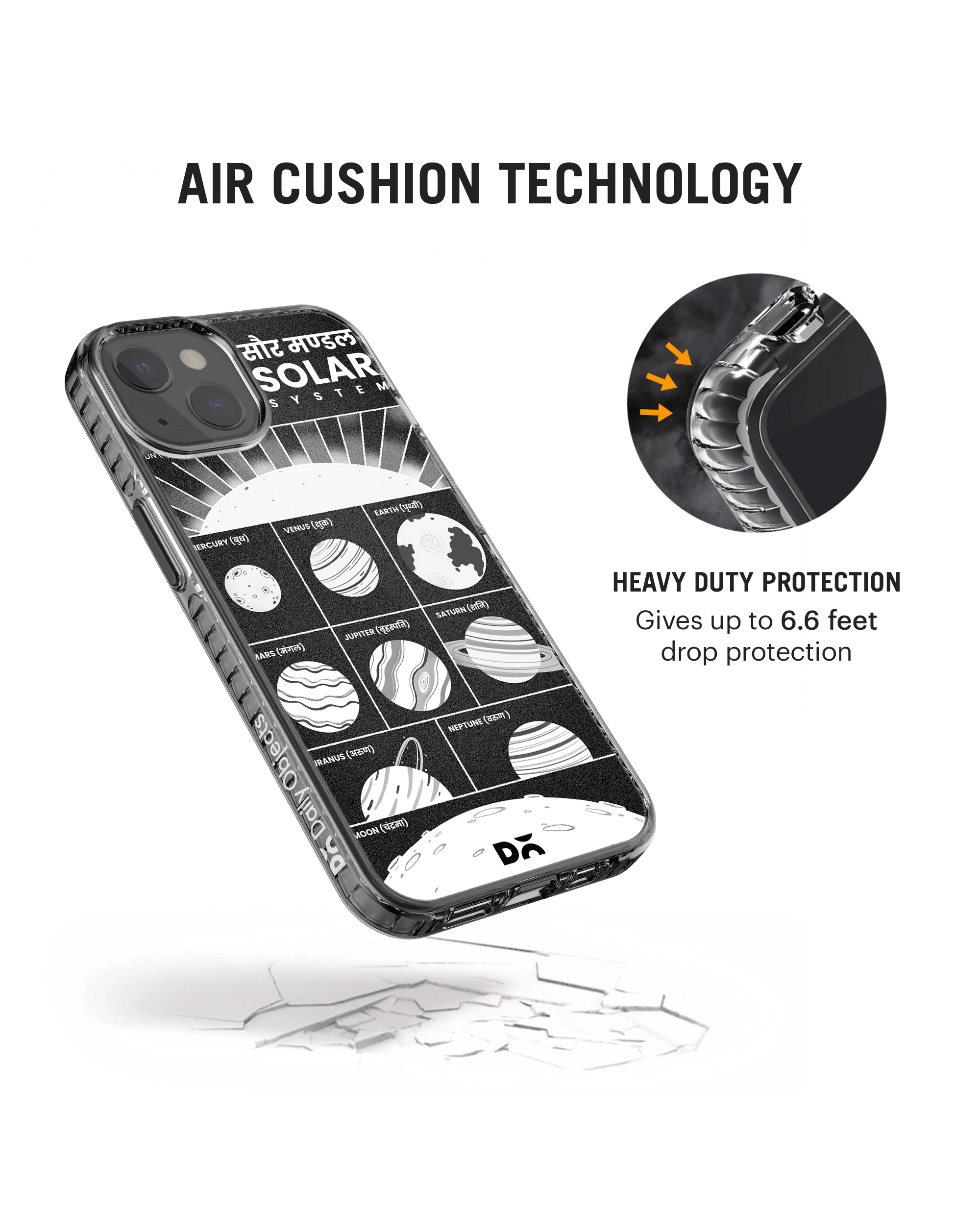 DailyObjects The Solar System Stride 2.0 Case Cover For iPhone 13 - Image 2