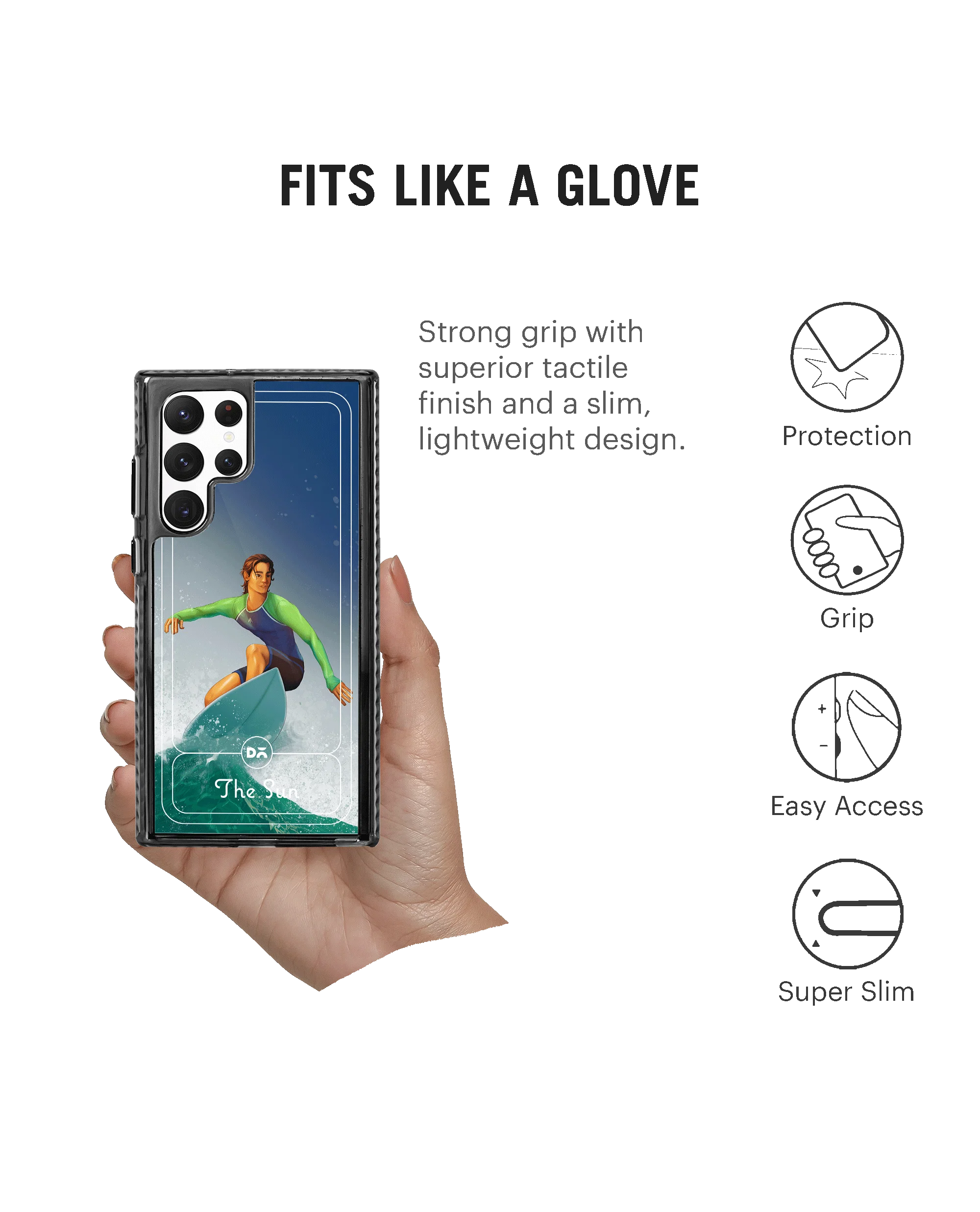 DailyObjects The Sun Stride 2.0 Case Cover For Samsung Galaxy S23 Ultra - Image 5