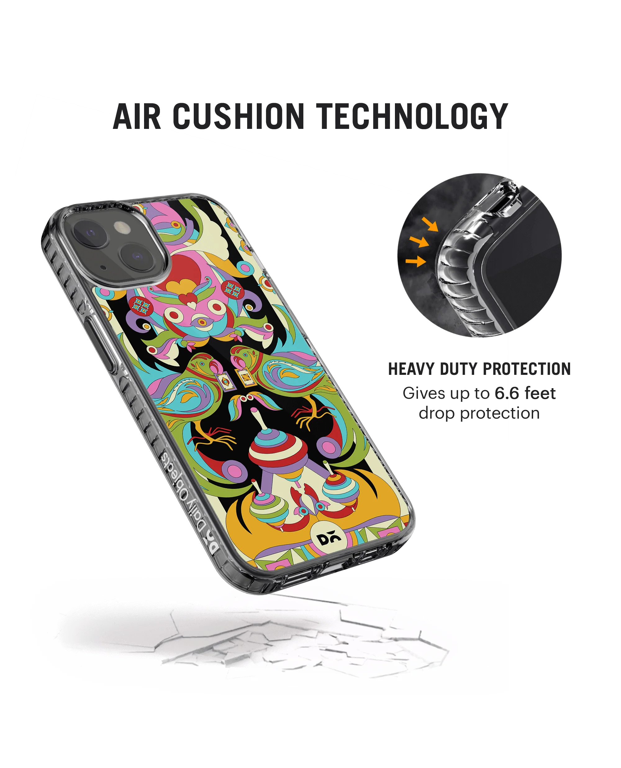 DailyObjects Tota Mela Stride 2.0 Case Cover For iPhone 13 Mini - Image 2