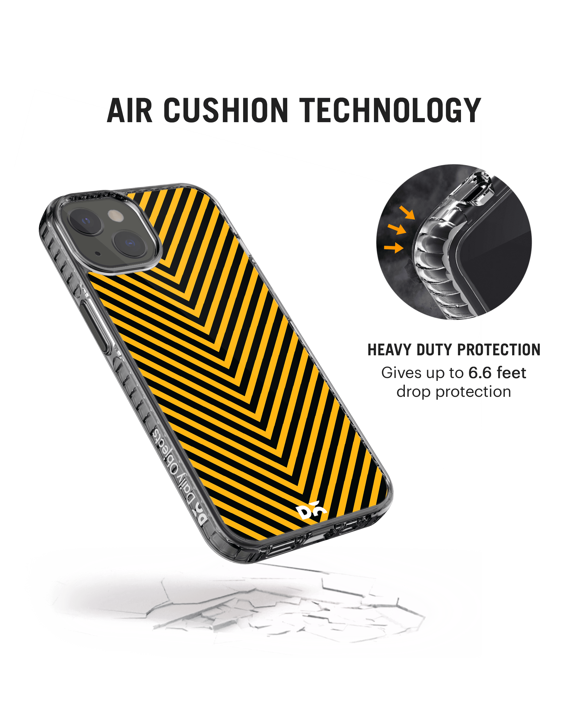 DailyObjects V Ochre Stride 2.0 Case Cover For iPhone 13 - Image 2