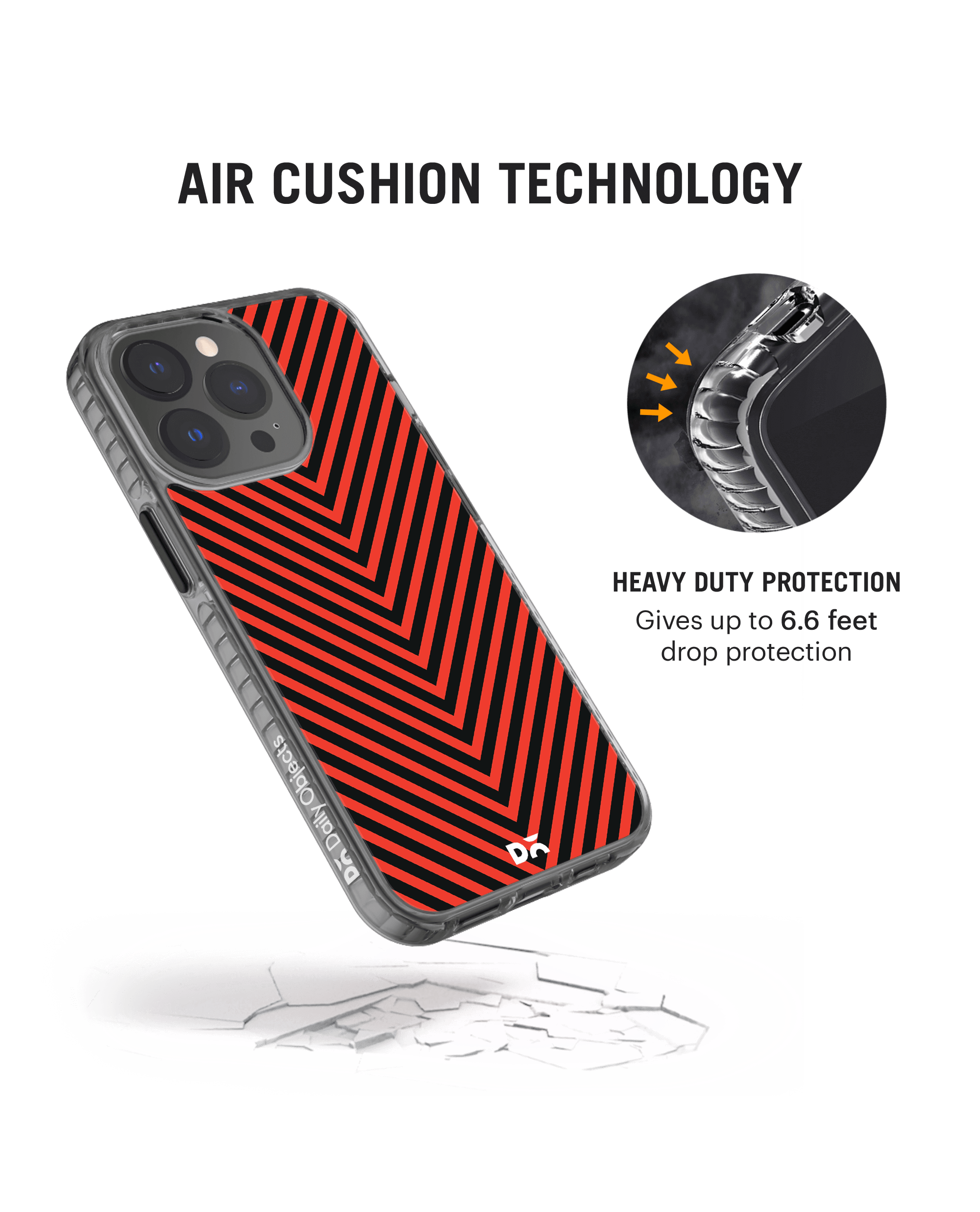 DailyObjects V Red Stride 2.0 Phone Case Cover For iPhone 14 Pro Max - Image 4