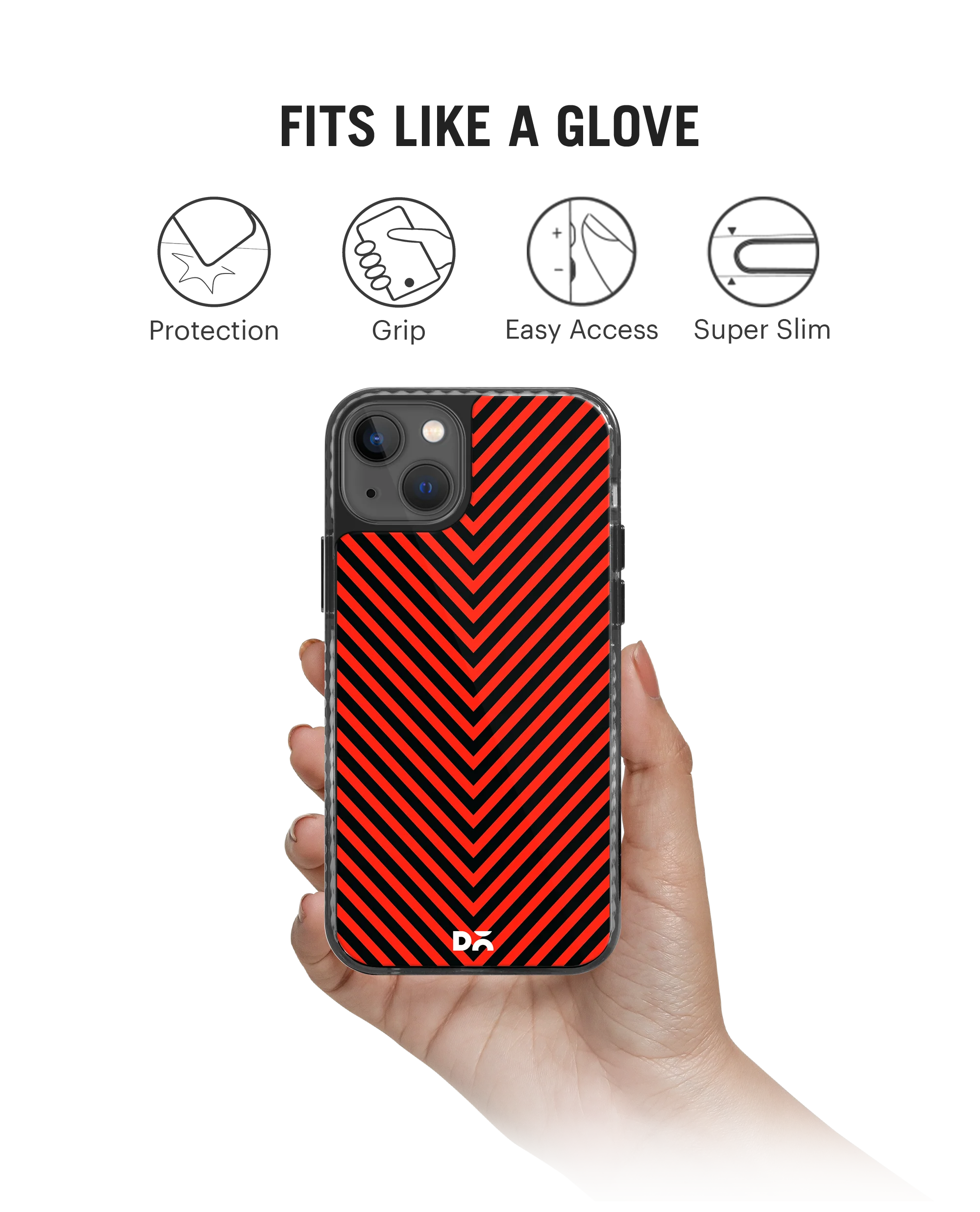 DailyObjects V Red Stride 2.0 Phone Case Cover For iPhone 15 - Image 2