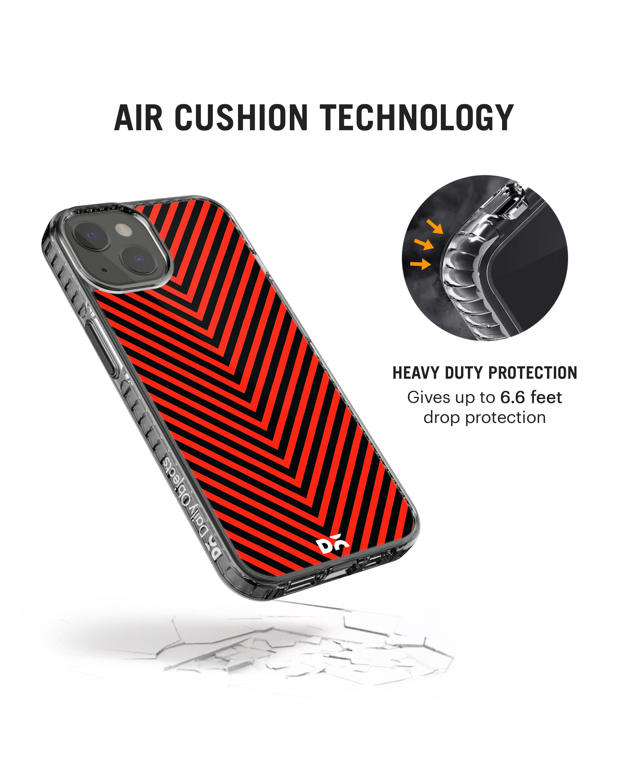 DailyObjects V Red Stride 2.0 Phone Case Cover For iPhone 15 Plus - Image 6