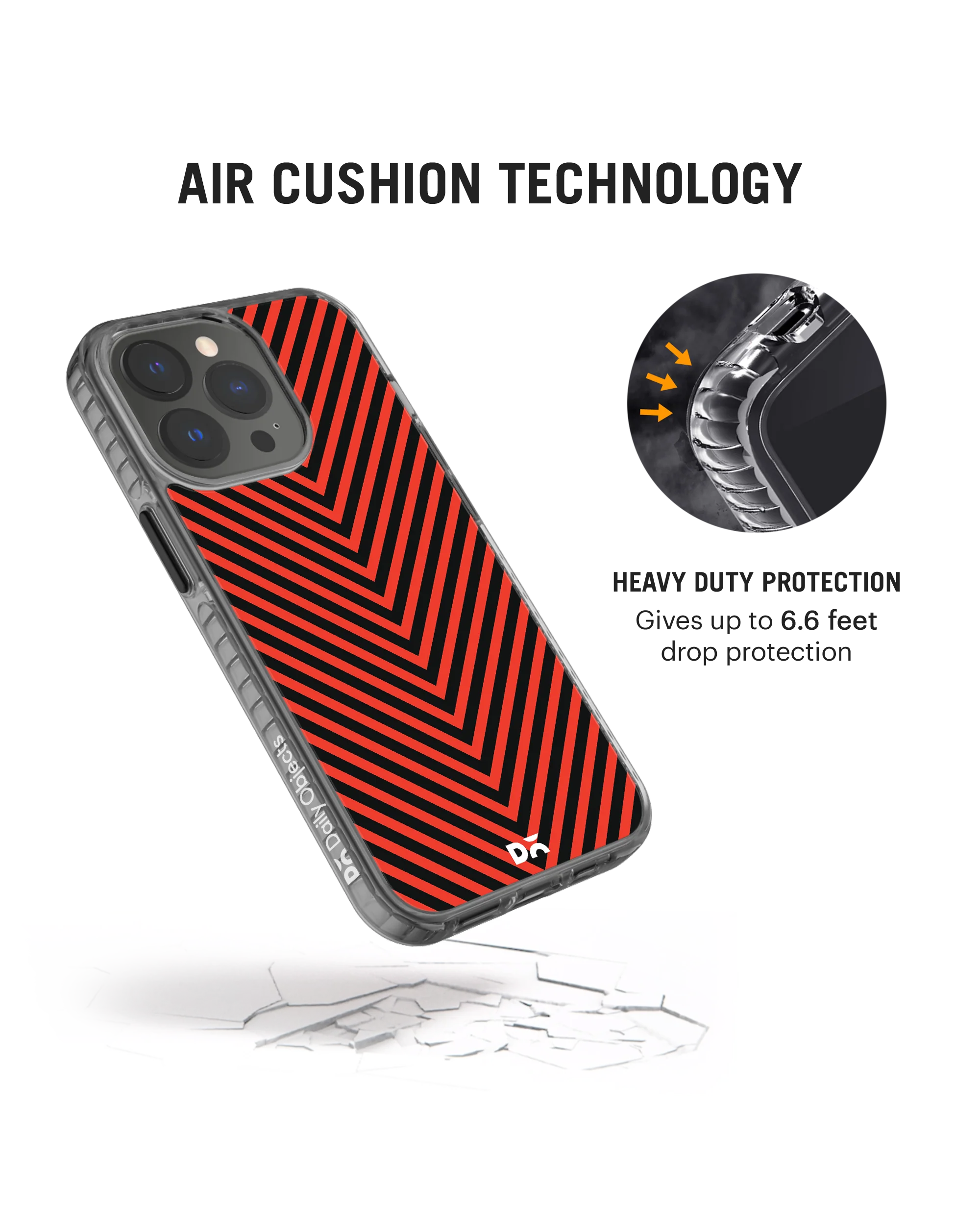 DailyObjects V Red Stride 2.0 Phone Case Cover For iPhone 15 Pro Max - Image 5