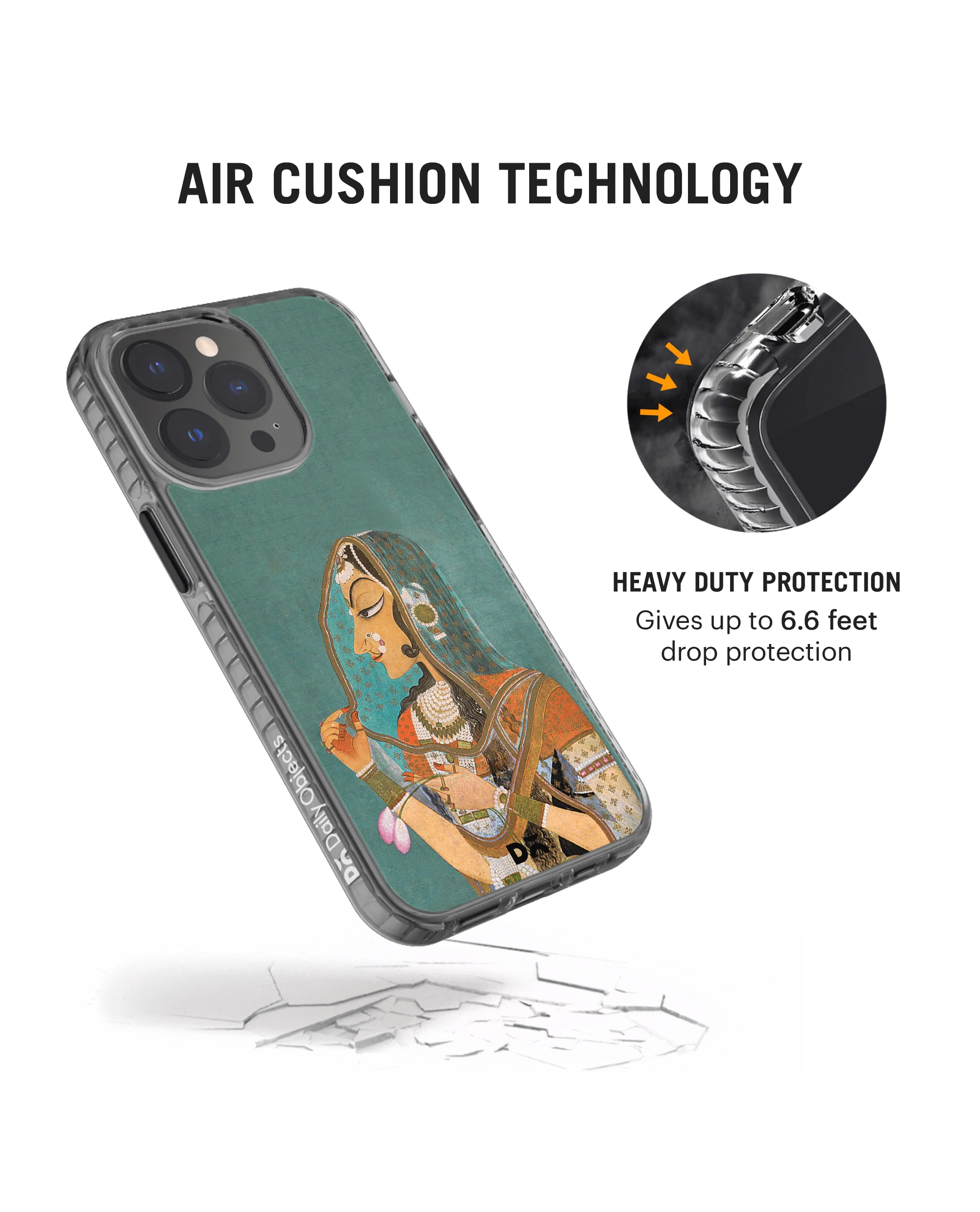 DailyObjects Vieled Woman Stride 2.0 Case Cover For iPhone 13 Pro - Image 4