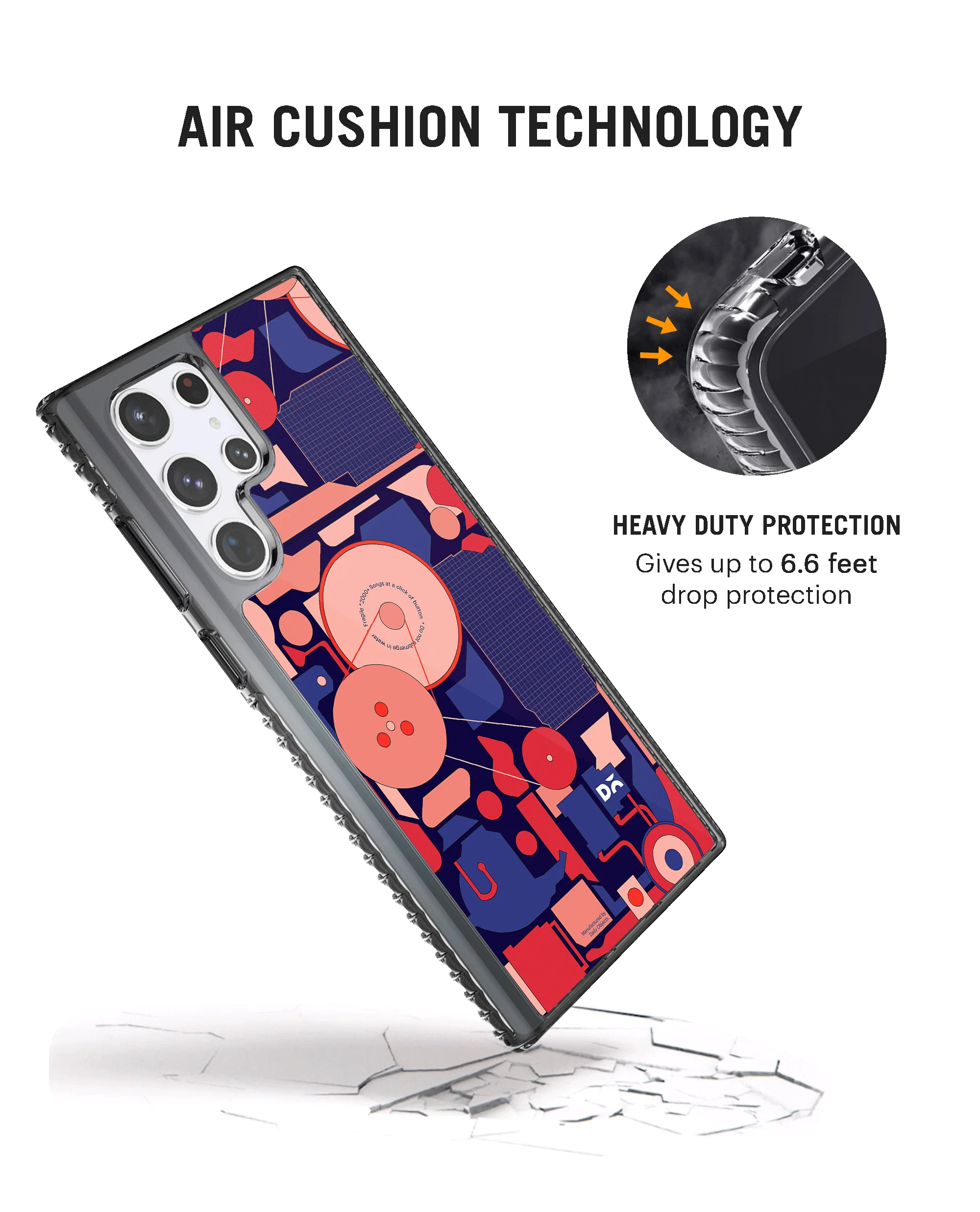 DailyObjects WalkMen Stride 2.0 Case Cover For Samsung Galaxy S23 Ultra - Image 2