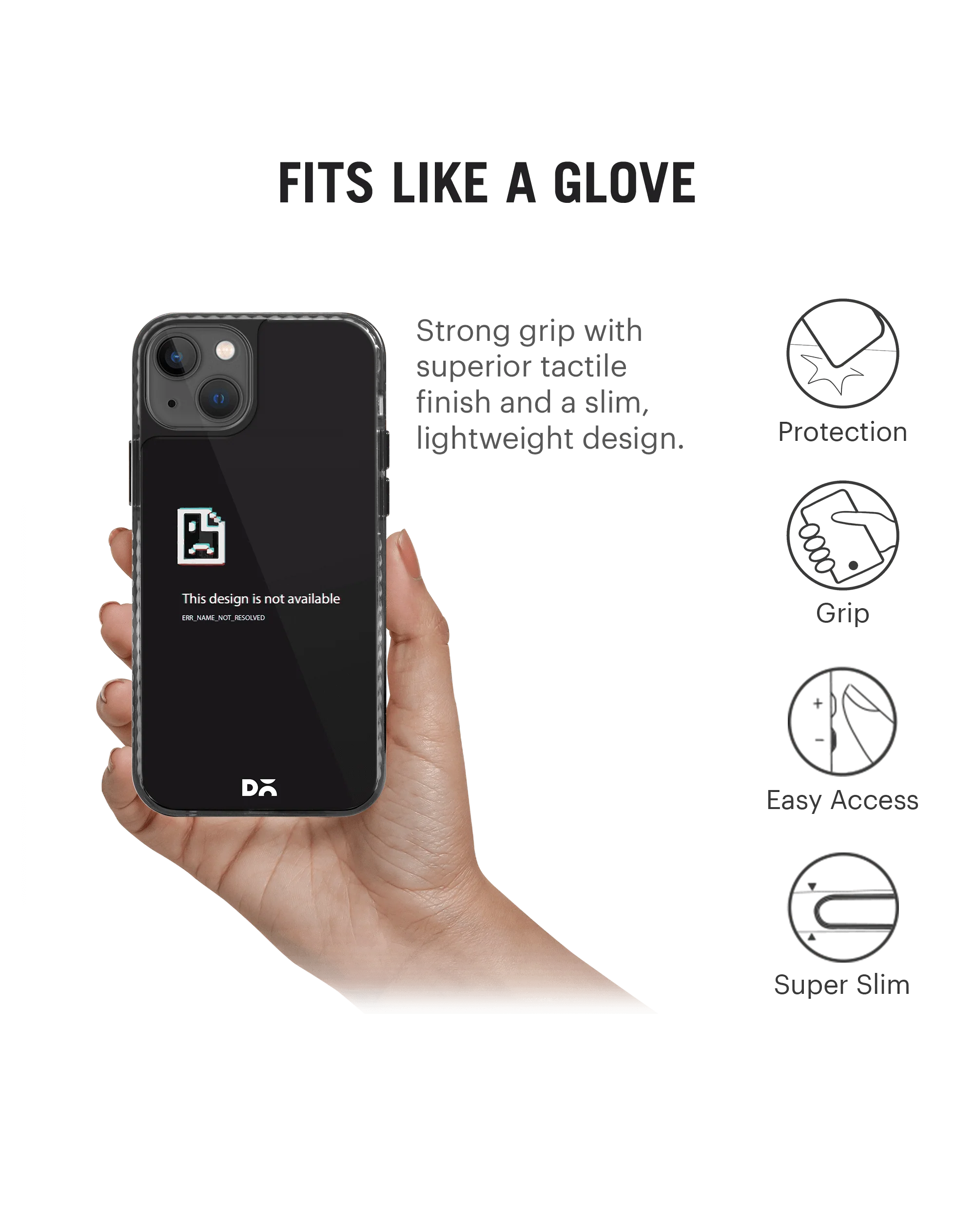 DailyObjects Wallpaper Unavailable Stride 2.0 Case Cover For iPhone 13 - Image 3
