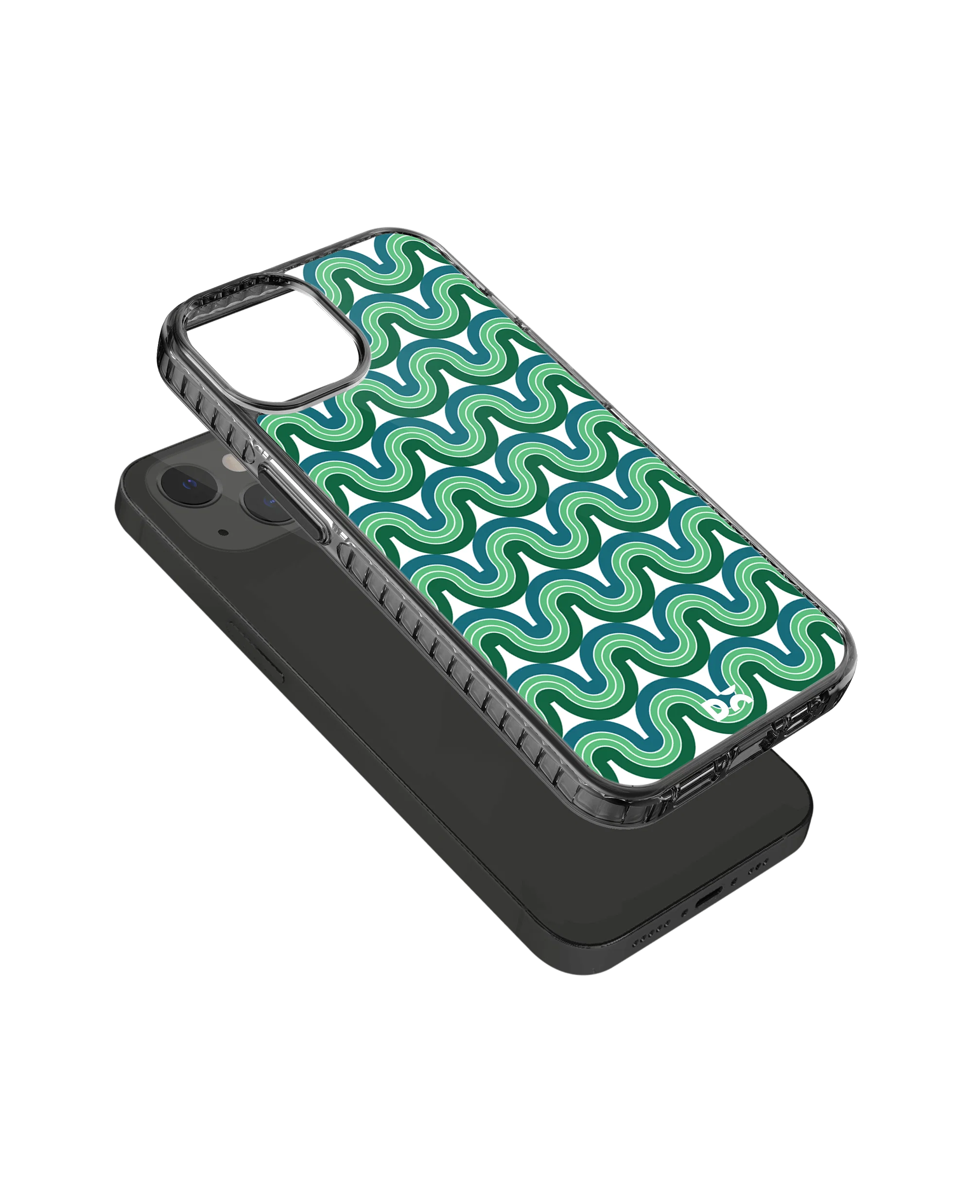 DailyObjects Wavey Green Stride 2.0 Phone Case Cover For iPhone 14 - Image 4