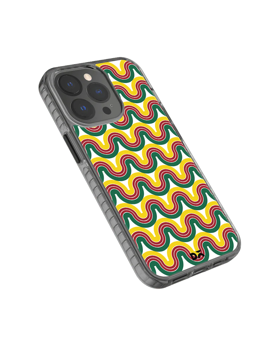 DailyObjects Wavey Maroon Stride 2.0 Case Cover For iPhone 13 Pro Max - Image 4