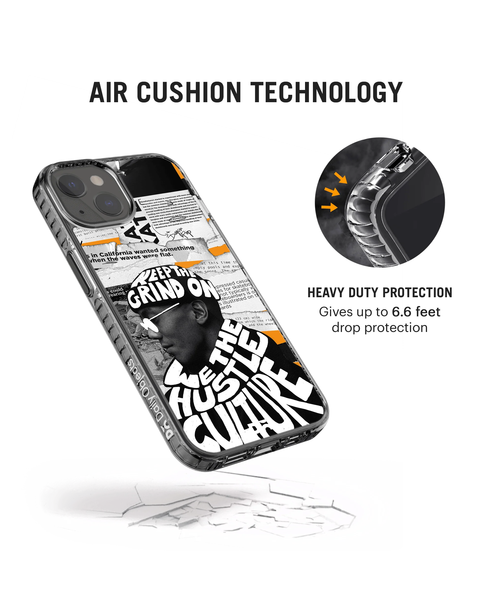 DailyObjects We The Hustle Cultre Stride 2.0 Case Cover For iPhone 13 - Image 2