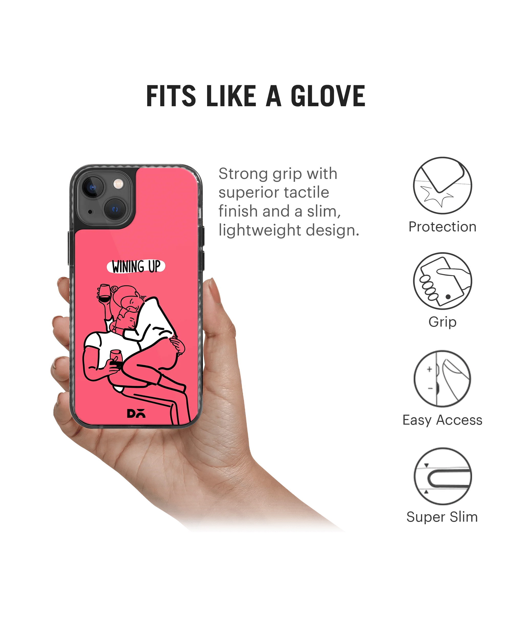DailyObjects Wining Up Stride 2.0 Case Cover For iPhone 13 - Image 5
