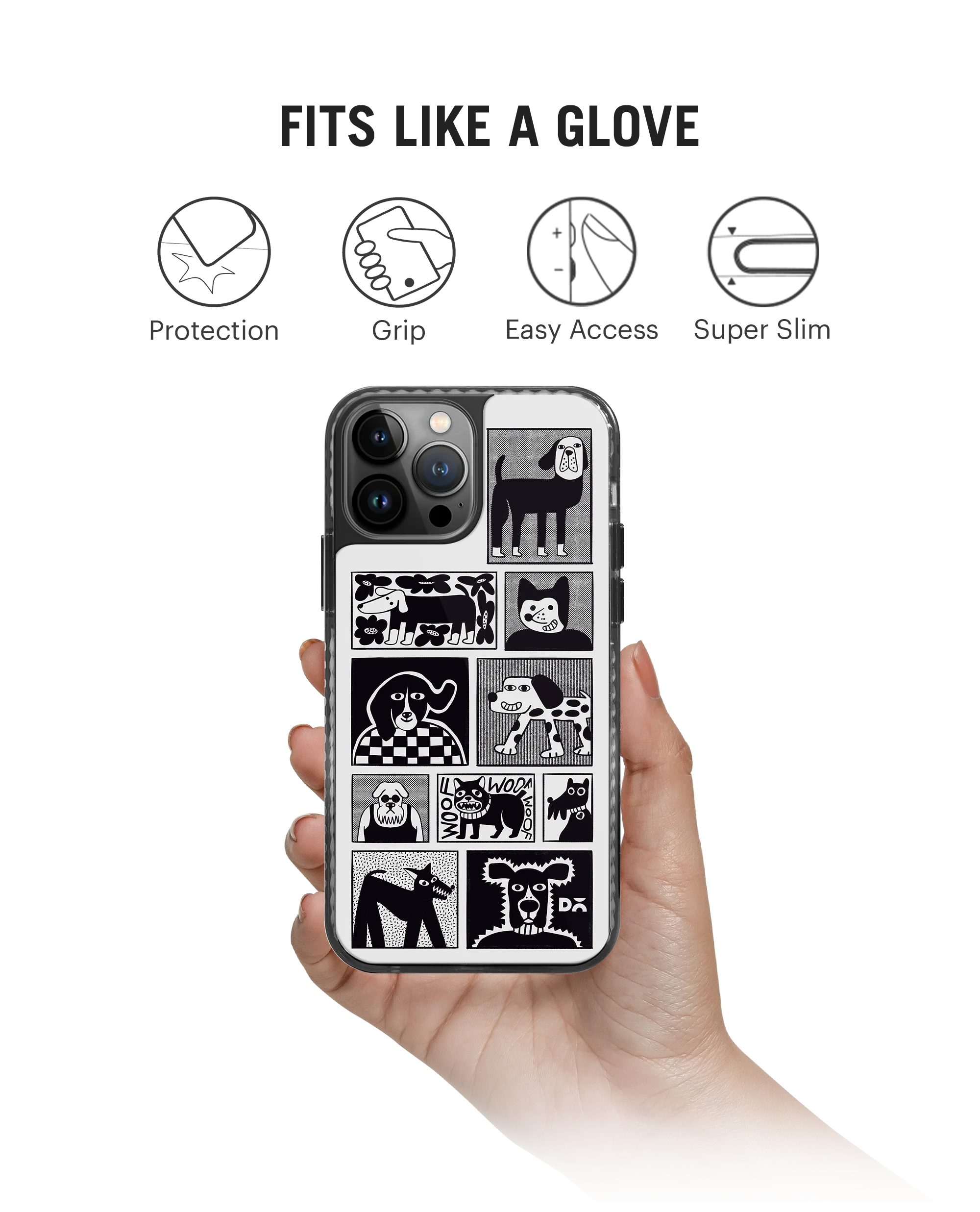 DailyObjects Woof Tribe Stride 2.0 Phone Case Cover For iPhone 15 Pro Max - Image 2