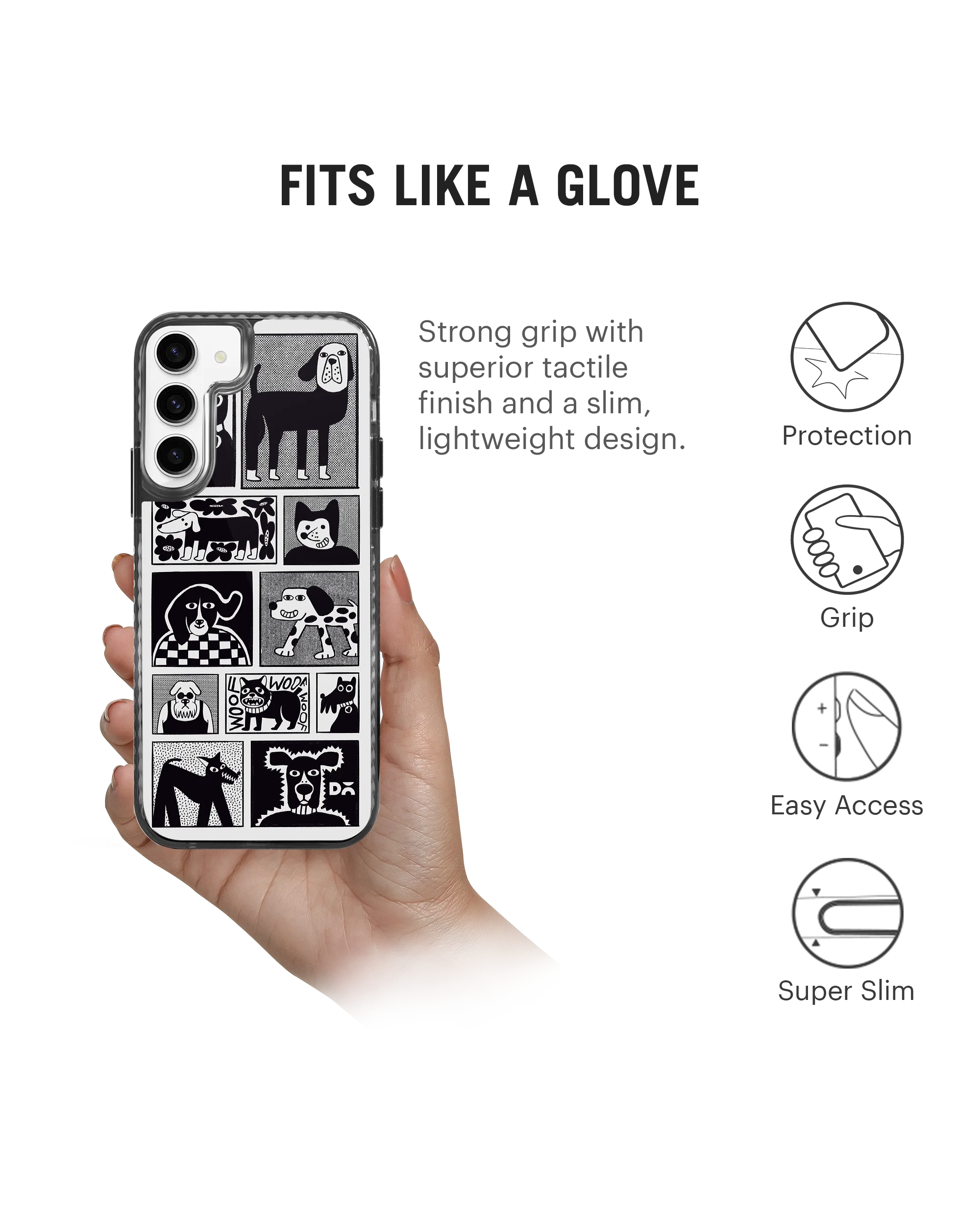 DailyObjects Woof Tribe Stride 2.0 Case Cover For Samsung Galaxy S23 - Image 5