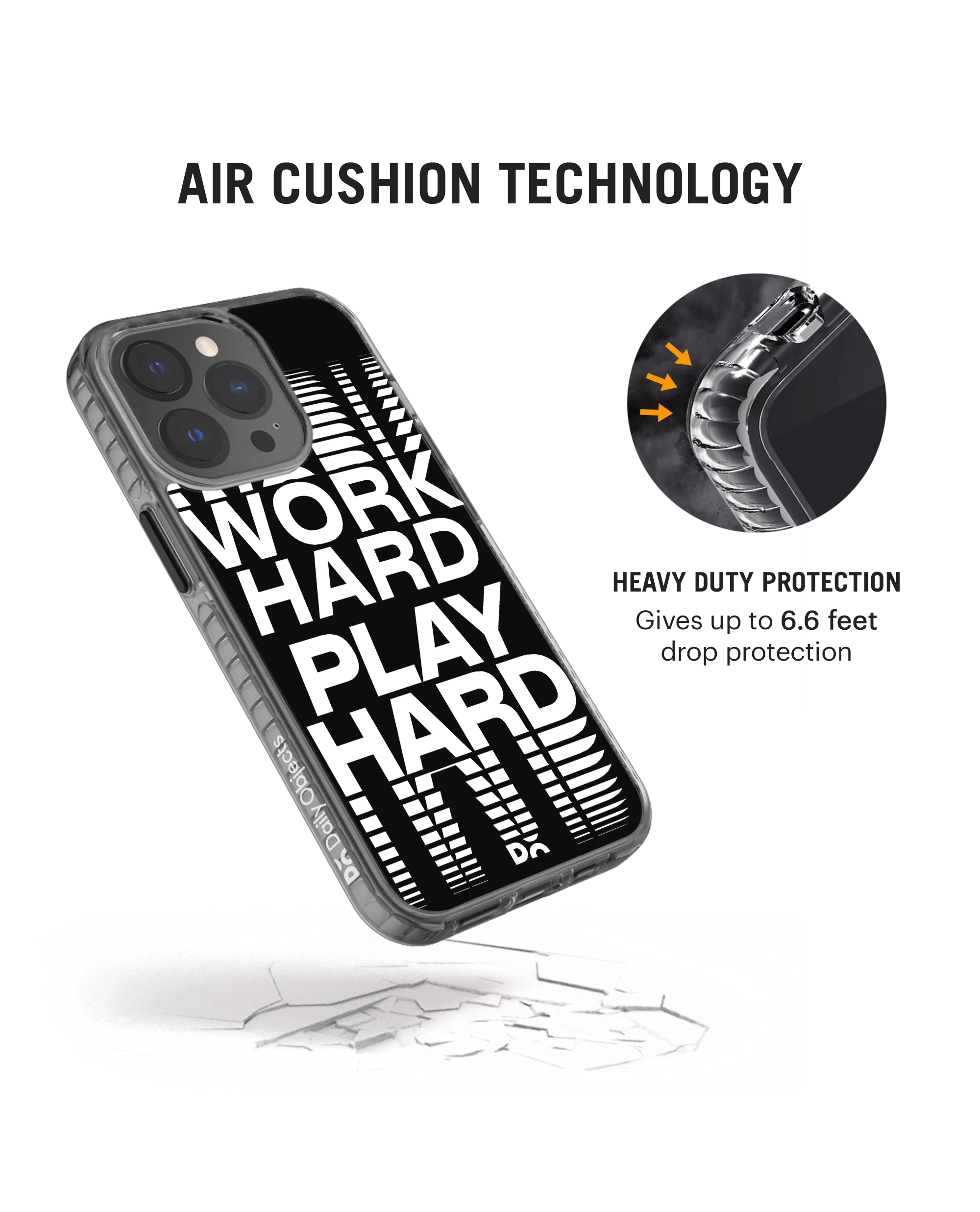 DailyObjects Work Hard Stride 2.0 Phone Case Cover For iPhone 14 Pro Max - Image 5