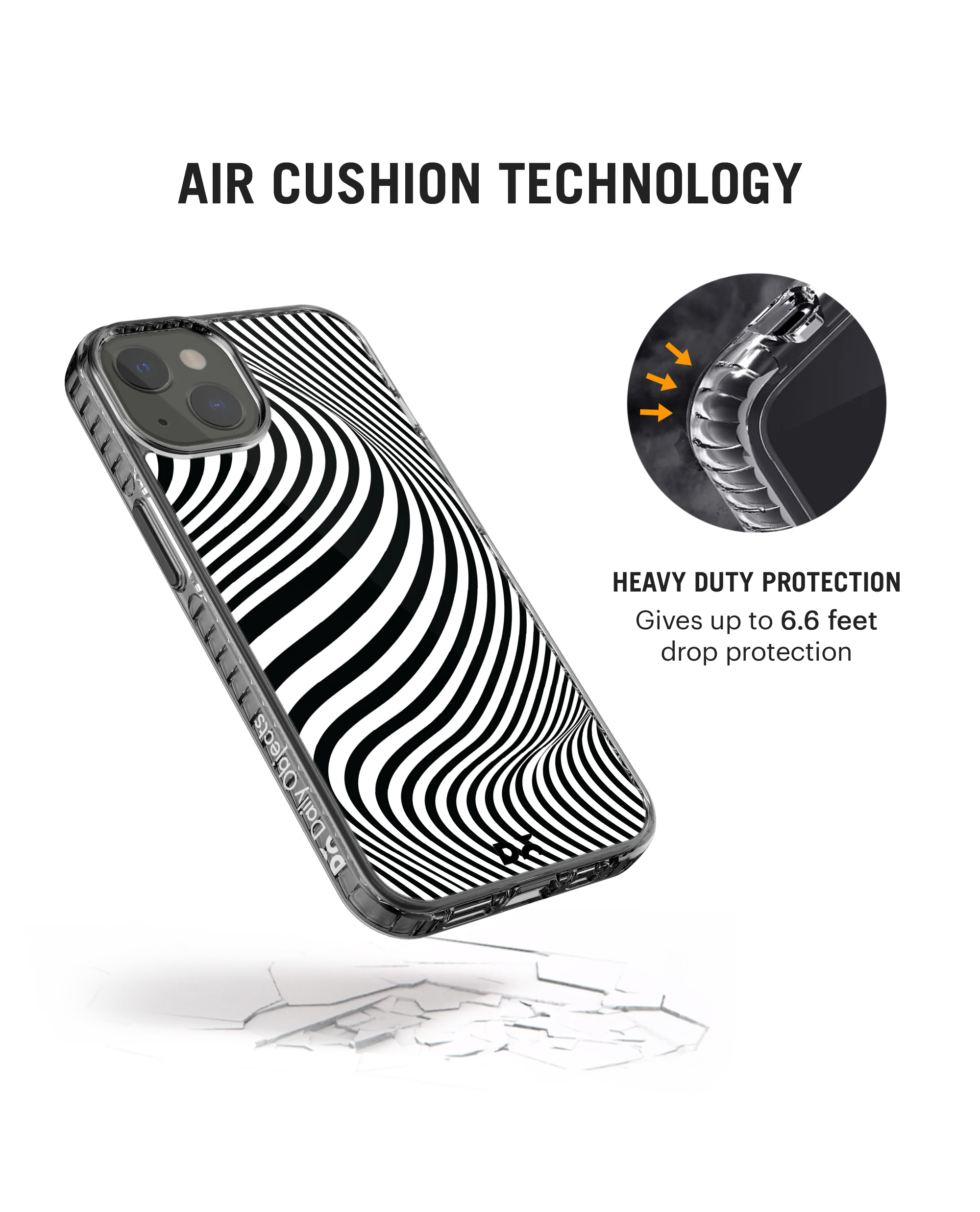 DailyObjects Zebra Waves Stride 2.0 Phone Case Cover For iPhone 15 Plus - Image 6