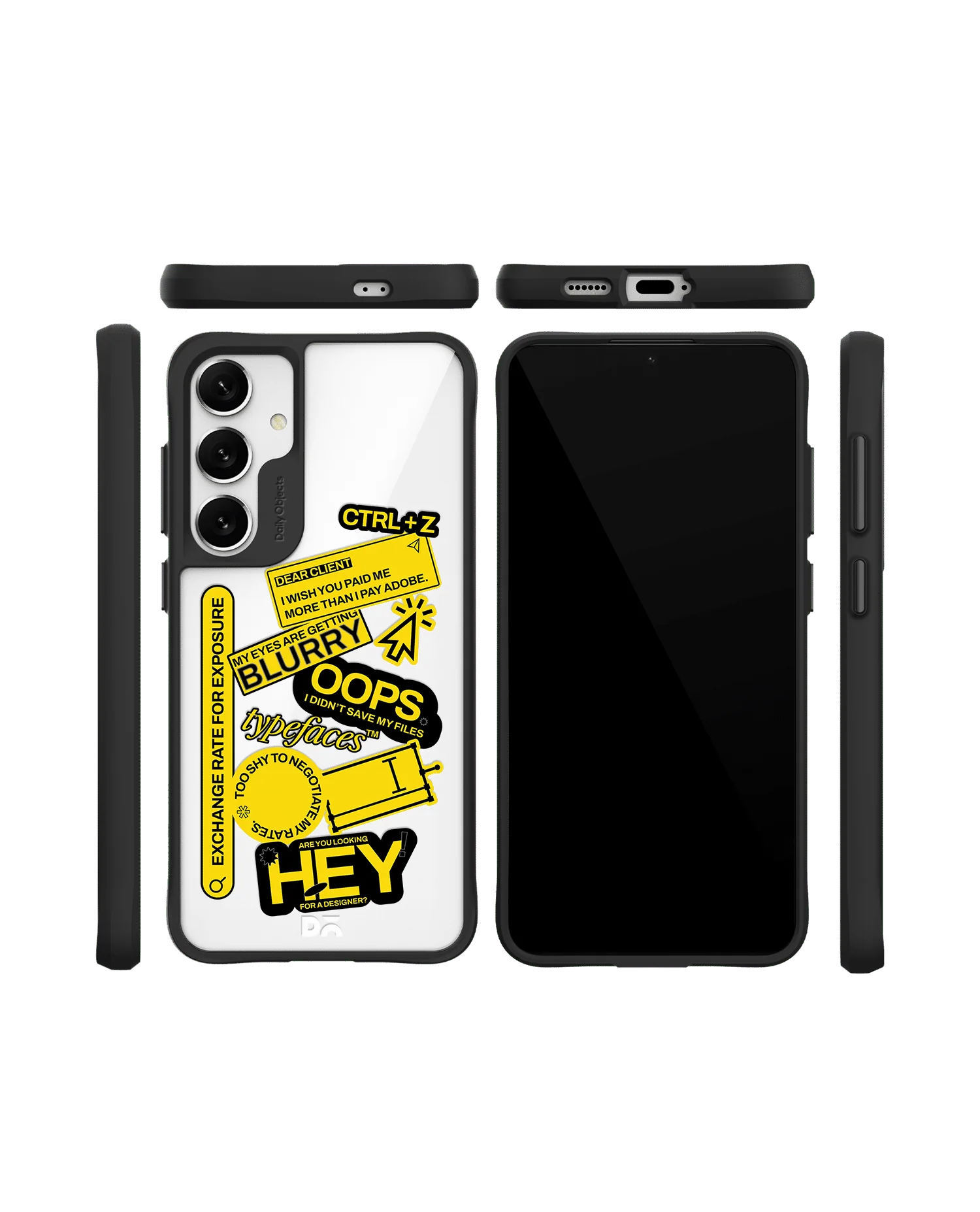 Designer Life Black Hybrid Clear Case Cover For Samsung Galaxy S24 Plus - Image 10