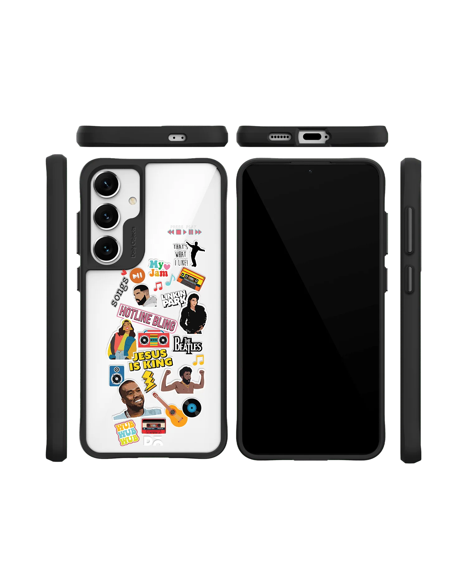 Ear Candy Black Hybrid Clear Case Cover For Samsung Galaxy S24 - Image 10