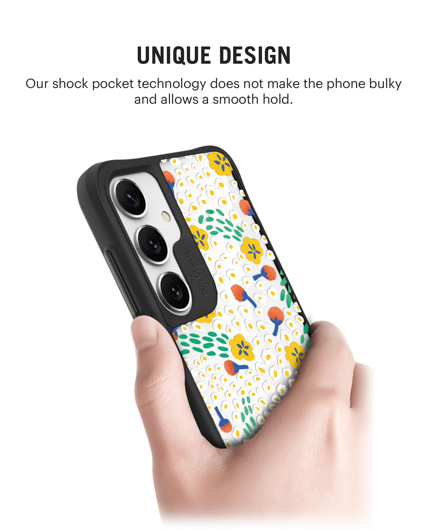 Festive Flora Black Hybrid Clear Case Cover For Samsung Galaxy S24 Plus - Image 2