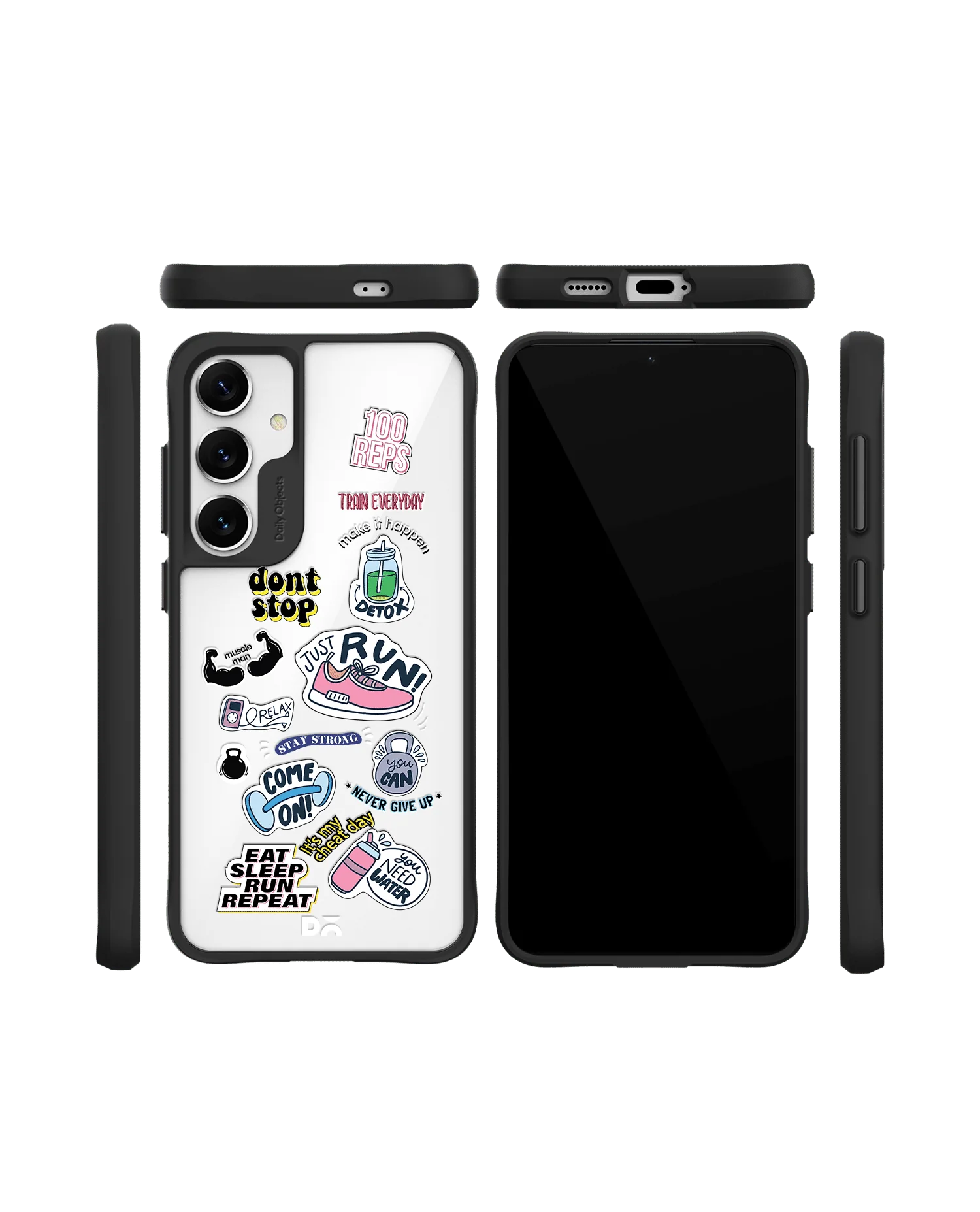Fitspiration Black Hybrid Clear Case Cover For Samsung Galaxy S24 Plus - Image 10