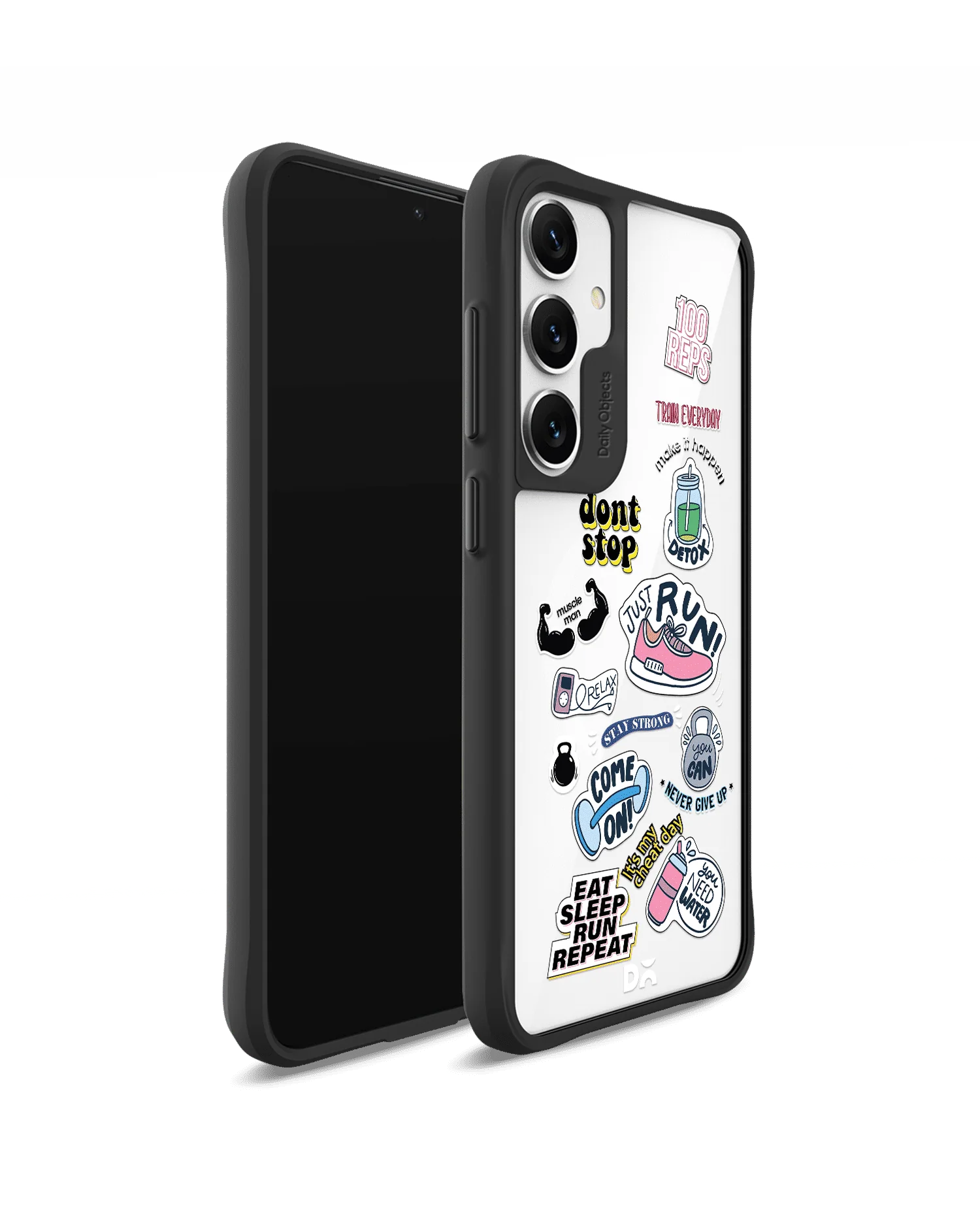 Fitspiration Black Hybrid Clear Case Cover For Samsung Galaxy S24 Plus - Image 3