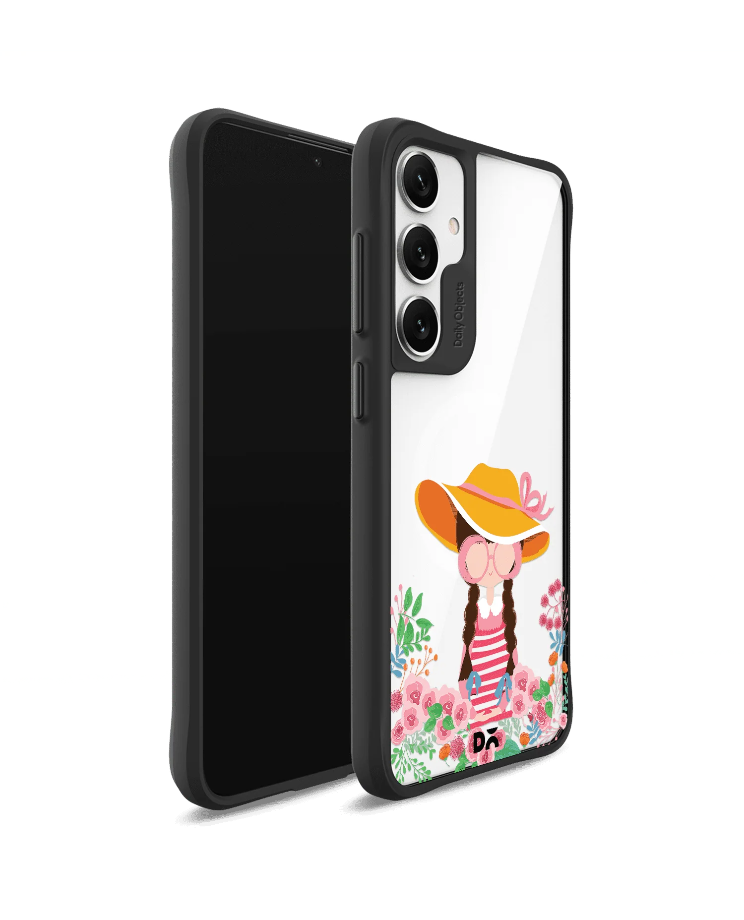 Flower Nerd Black Hybrid Clear Case Cover For Samsung Galaxy S24 Plus - Image 3