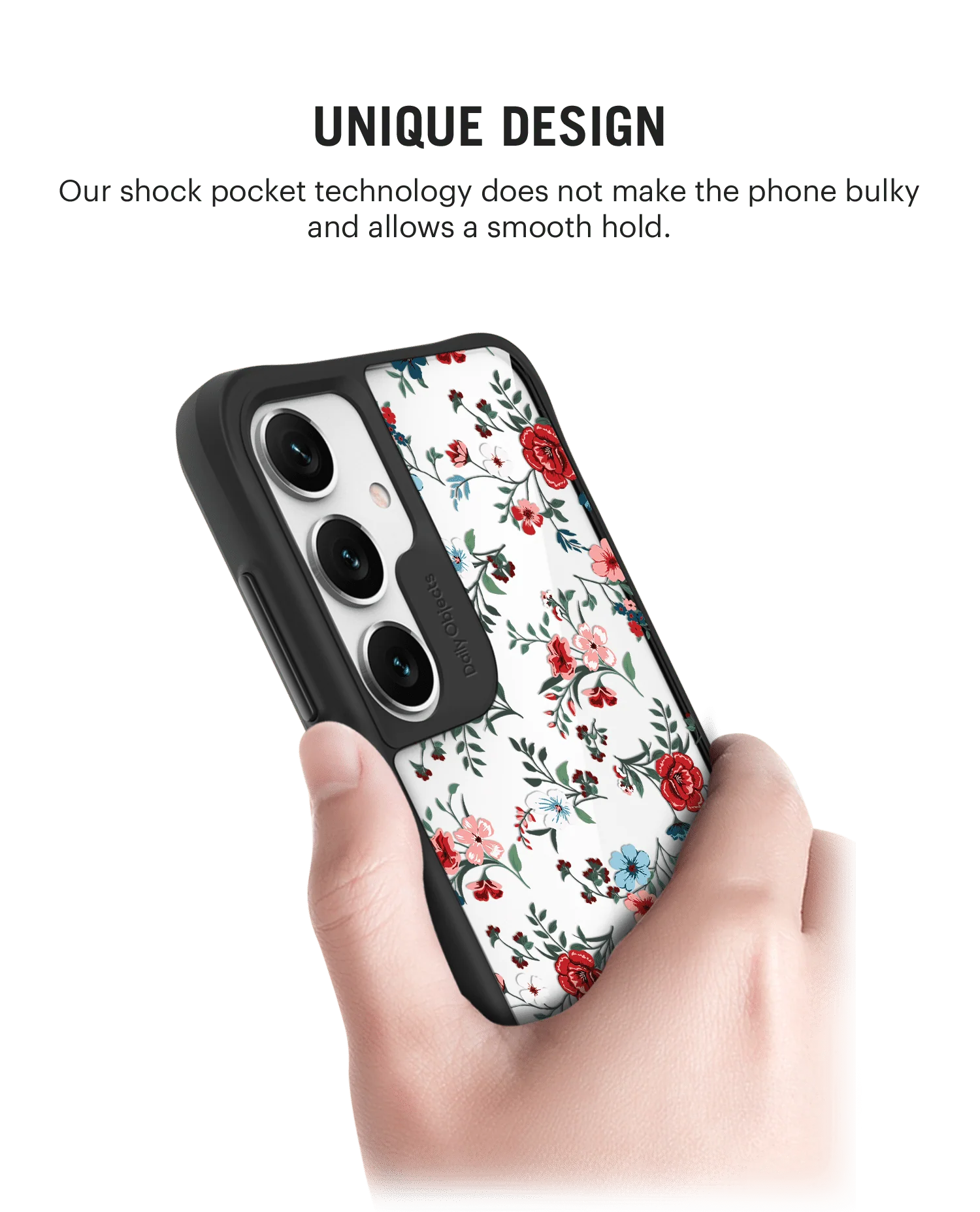 Flower Sheet Black Hybrid Clear Case Cover For Samsung Galaxy S24 Plus - Image 2