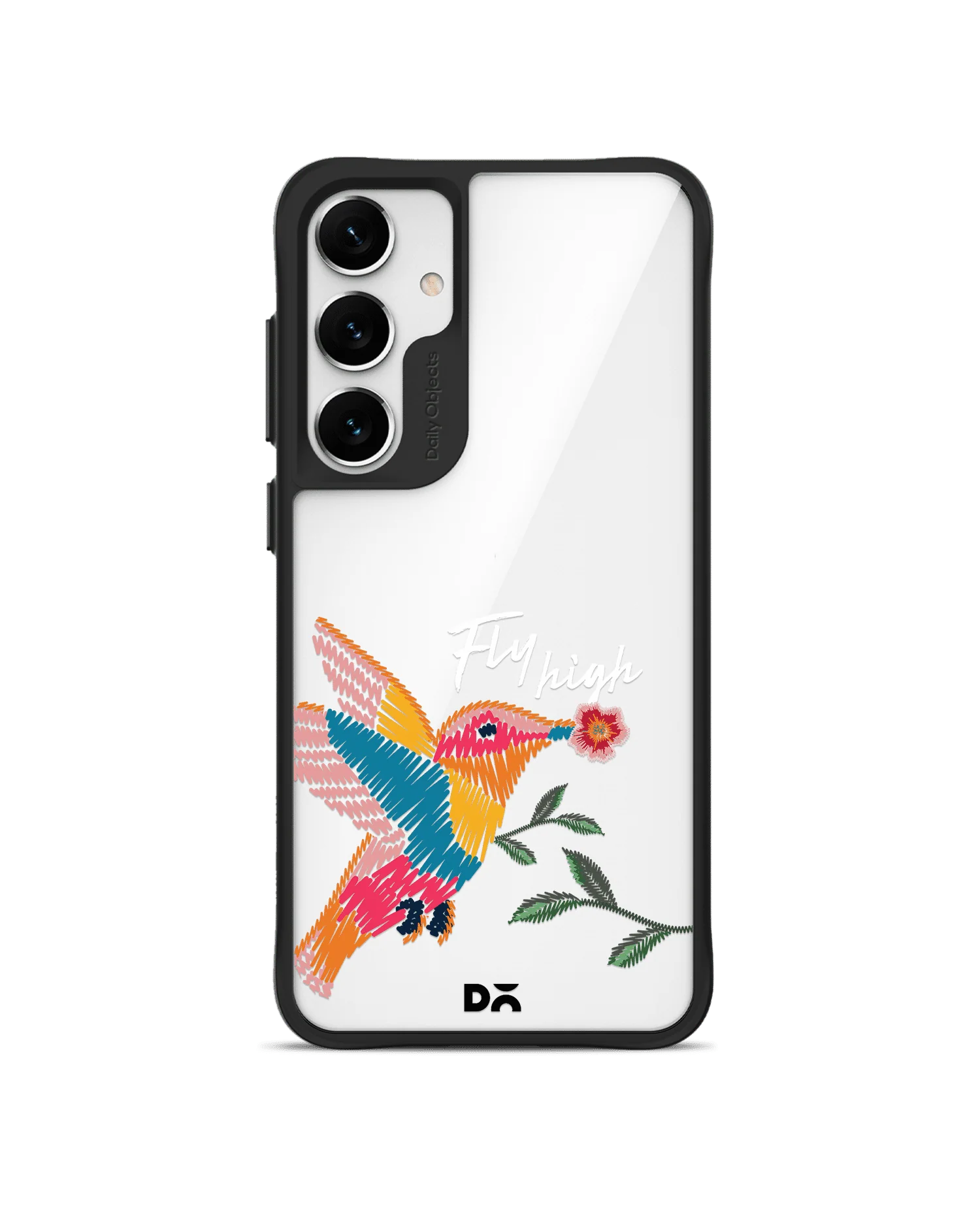 Fly High Black Hybrid Clear Case Cover For Samsung Galaxy S24