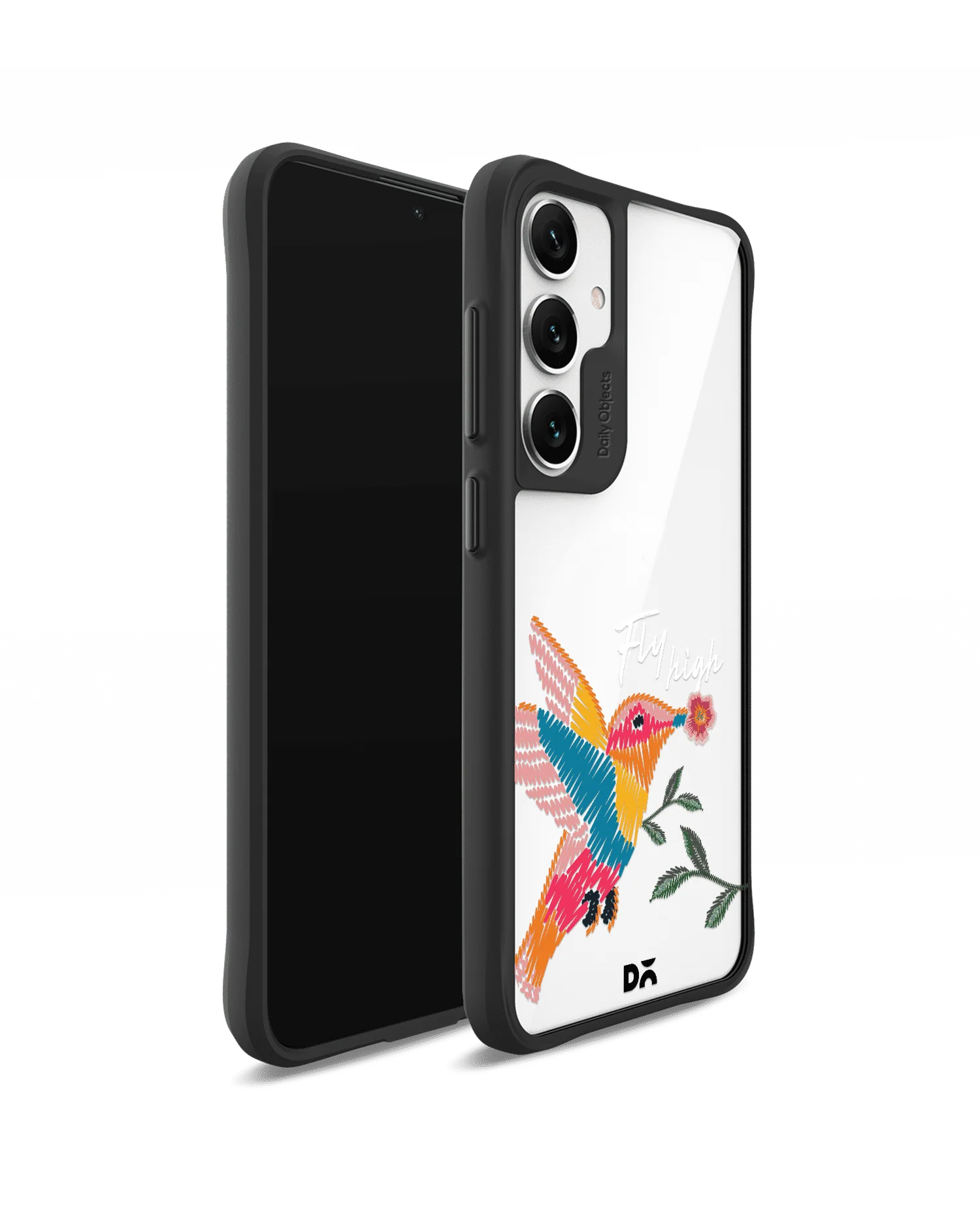Fly High Black Hybrid Clear Case Cover For Samsung Galaxy S24 Plus - Image 3