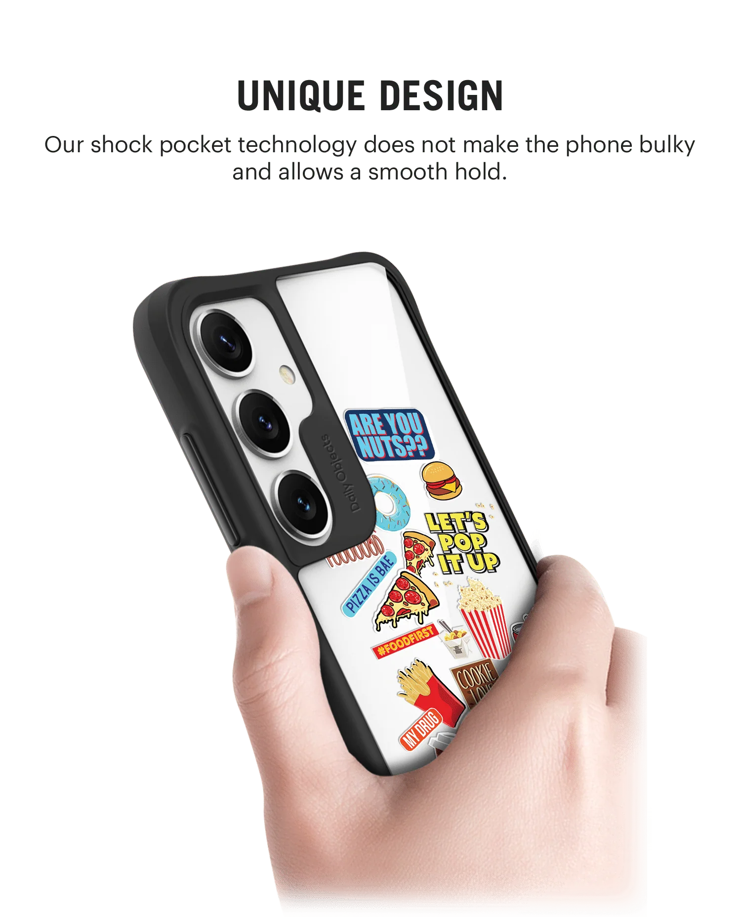 Food Coma Black Hybrid Clear Case Cover For Samsung Galaxy S24 Plus - Image 2