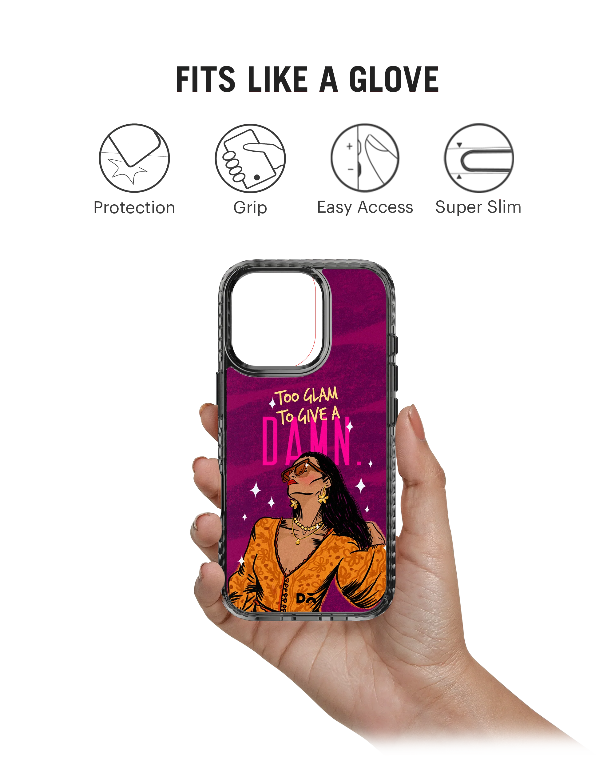 Glam No Damn Stride 2.0 MagSafe Case Cover For iPhone 16 Pro Max - Image 2